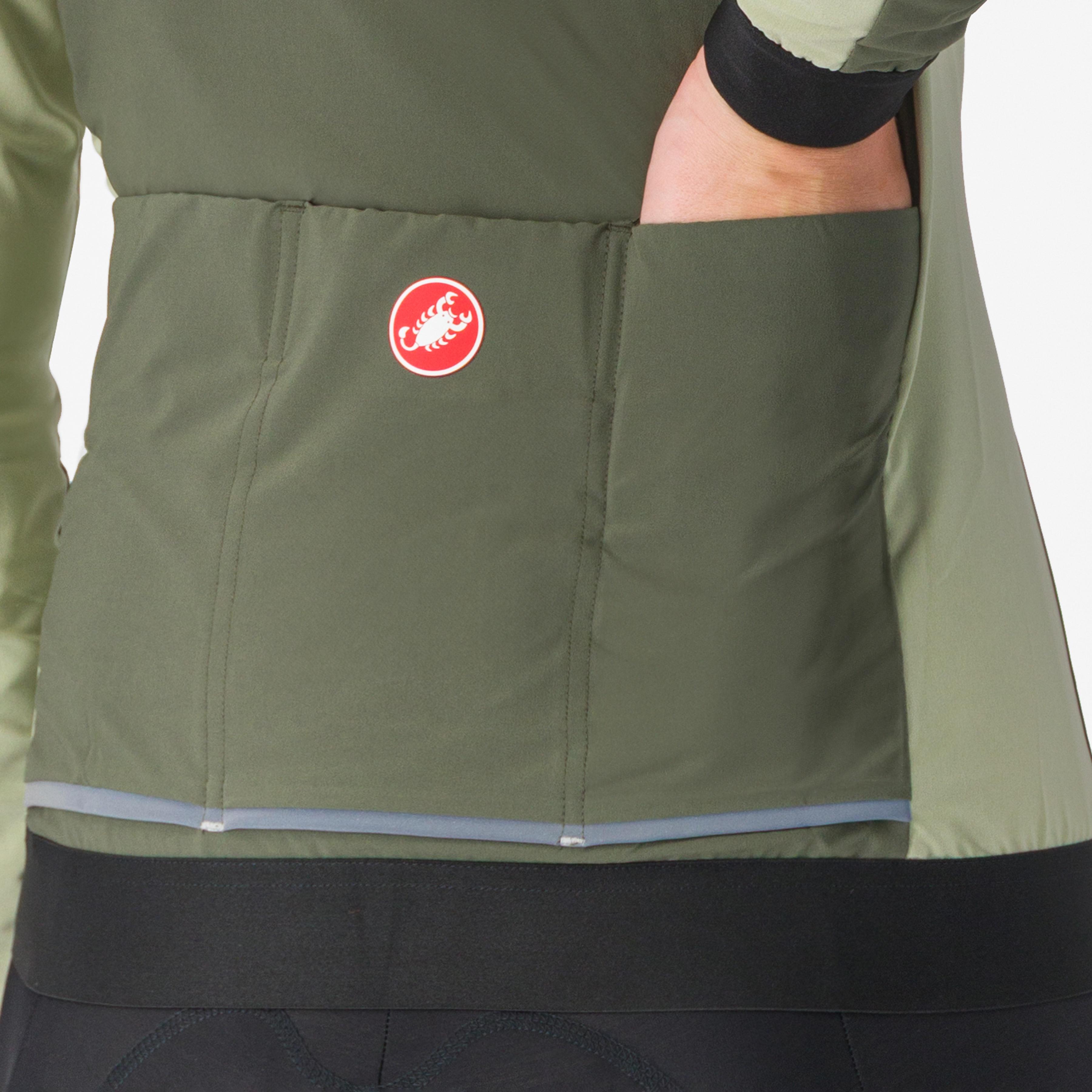 Fly unltd w jacket - green tea/ deep depths - castelli