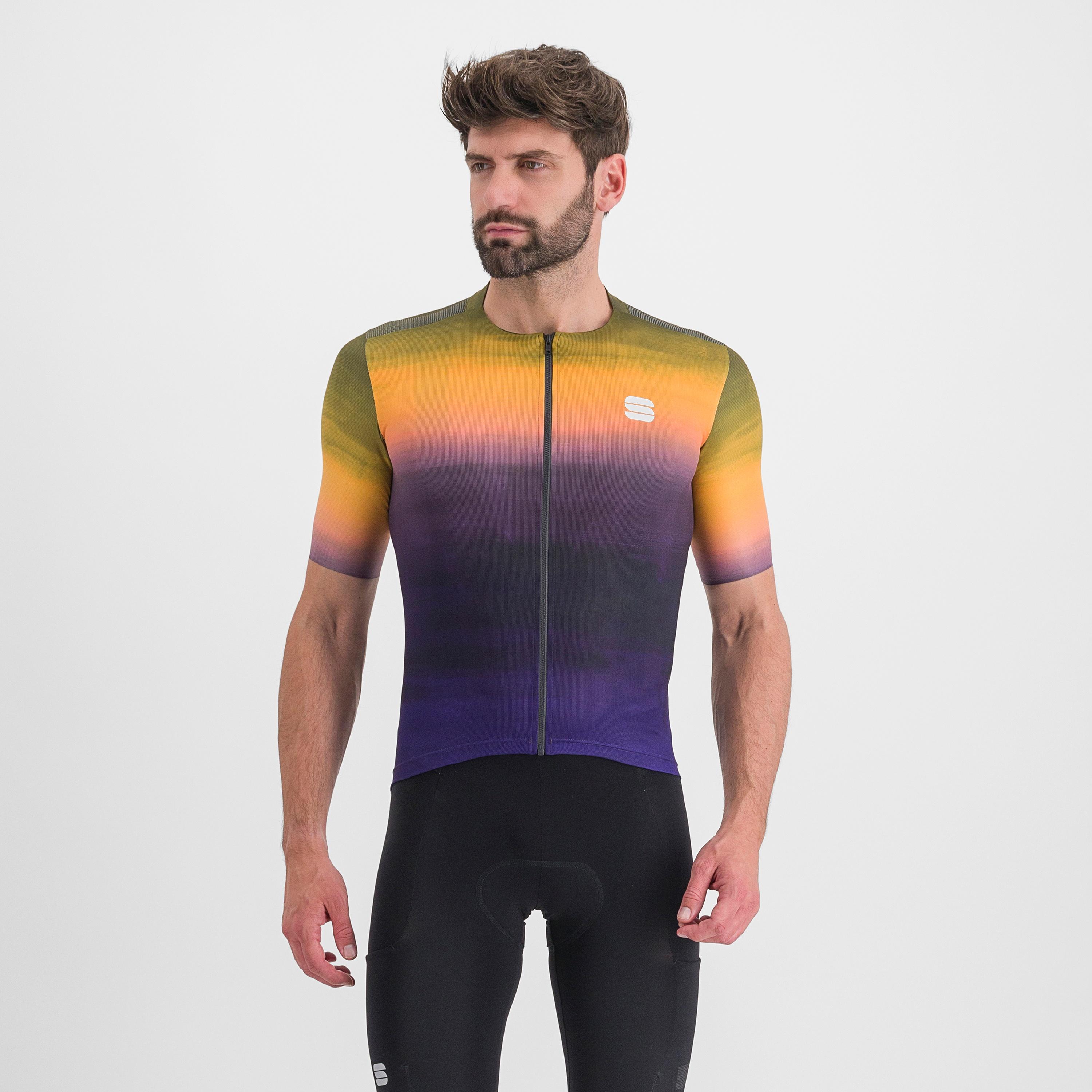 Flow supergiara jersey - nightshade dark gold - sportful