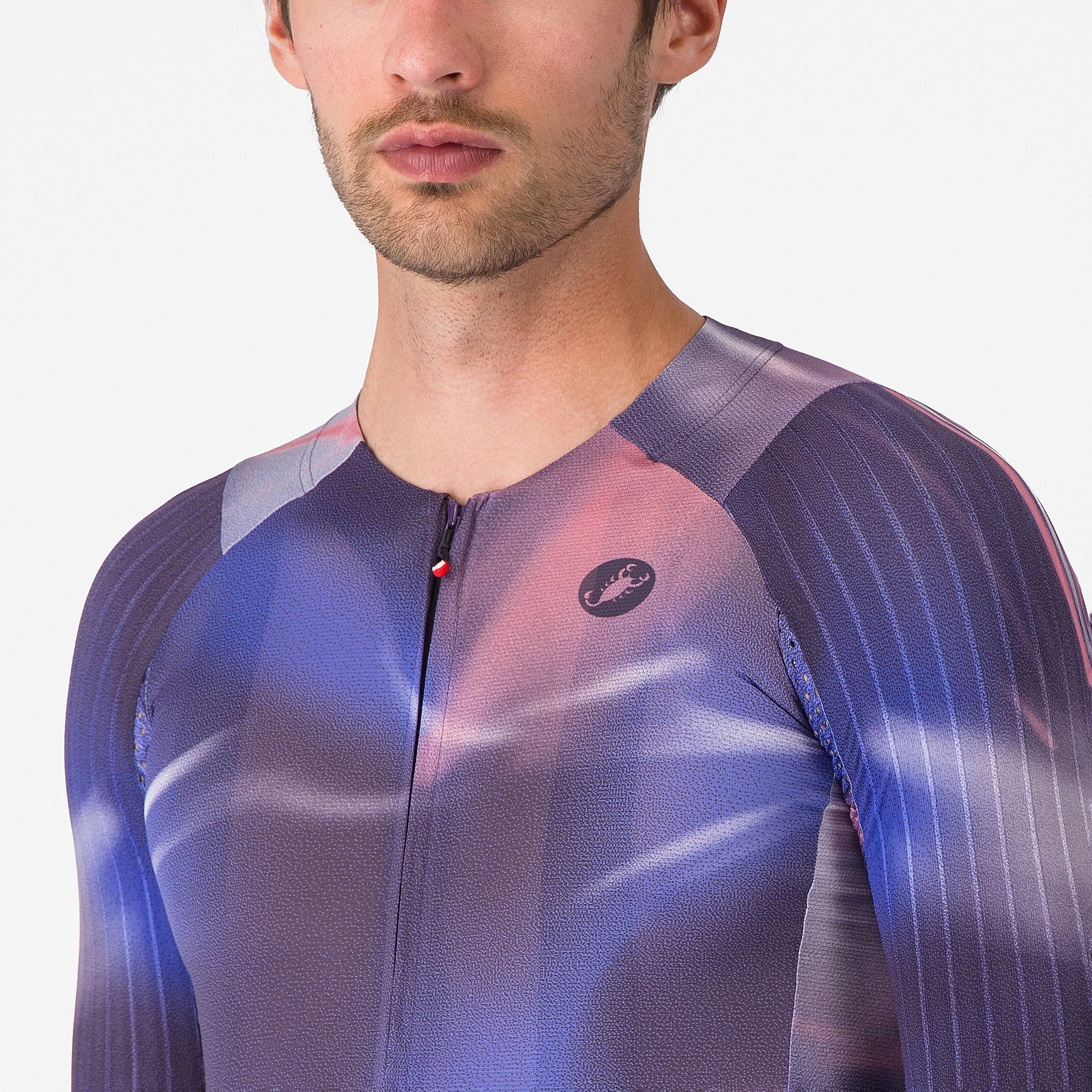Aero race 8s jersey - night shade/rosa giro - castelli