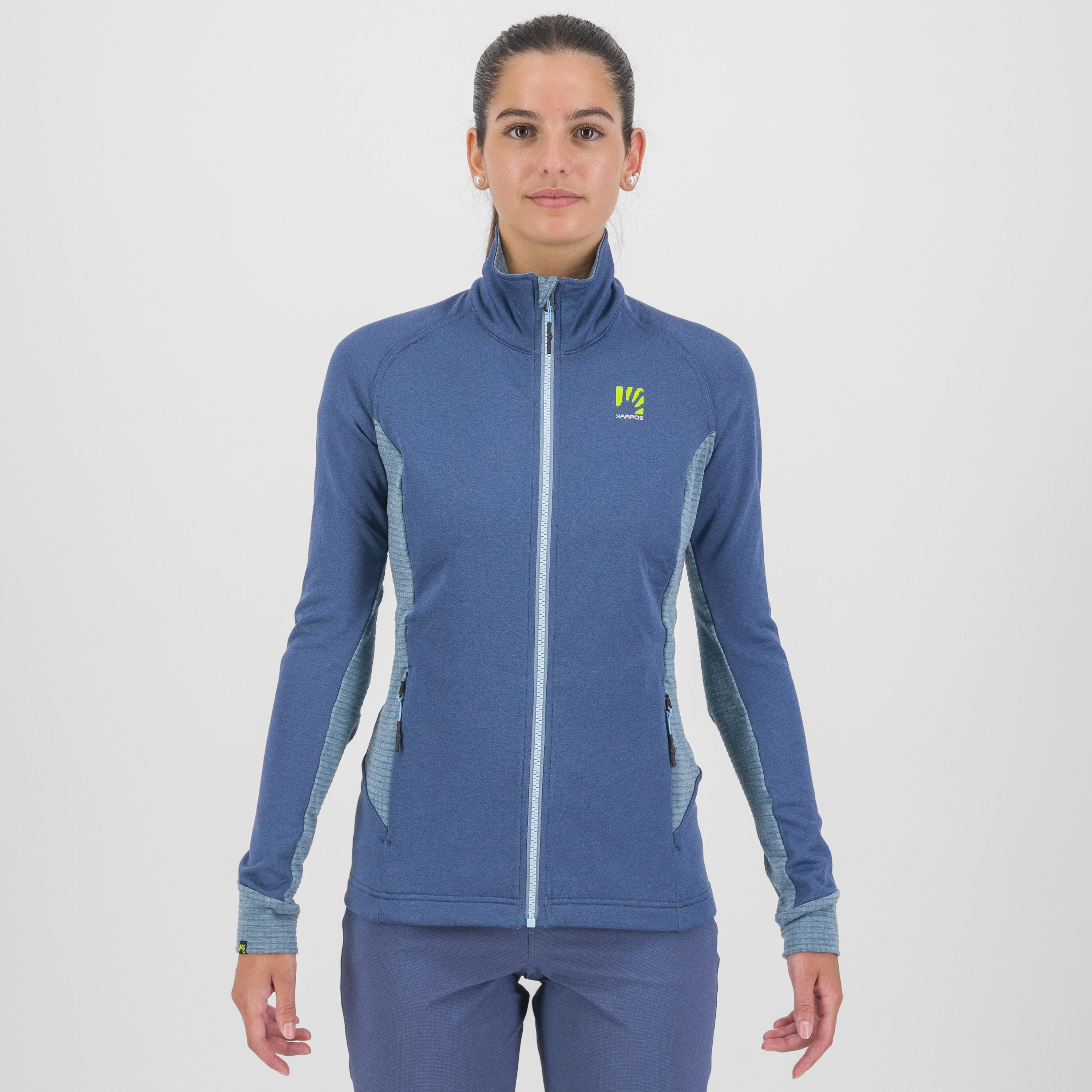 Pizzocco evo w full-zip fleece - vintage indigo/spring lake - karpos