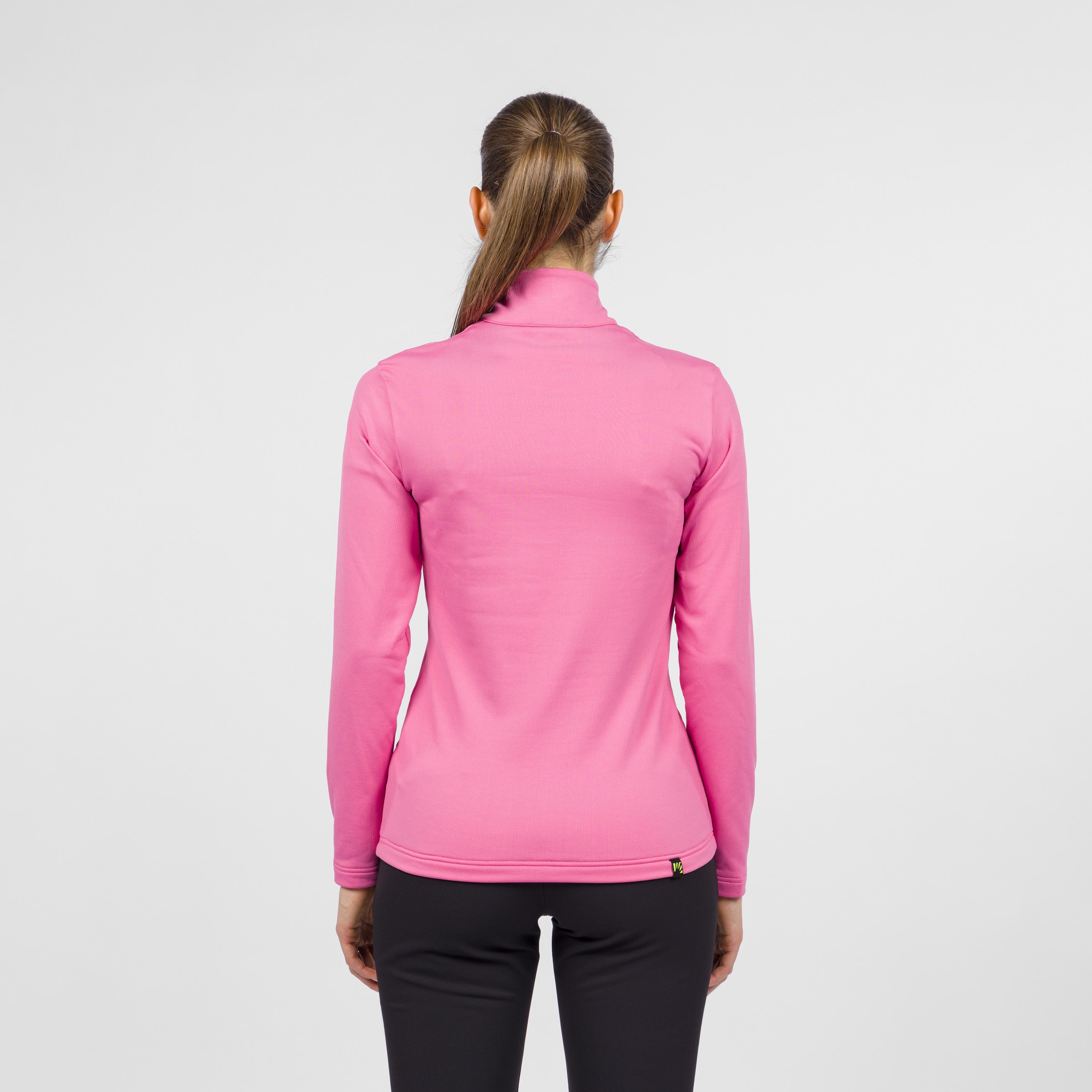 Pizzocco evo w half zip fleece - pink power - karpos