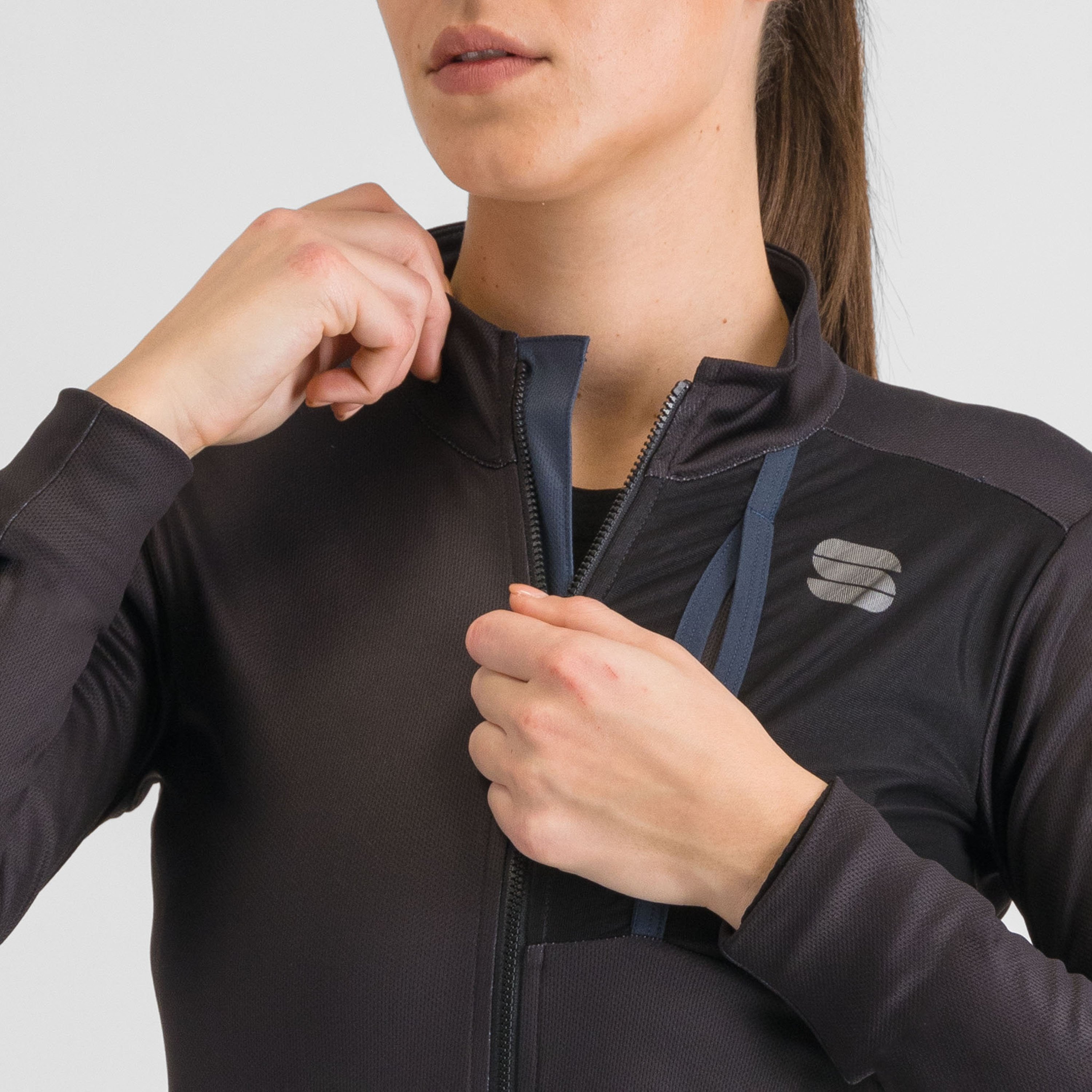 Supergiara woman thermal jersey - black - sportful