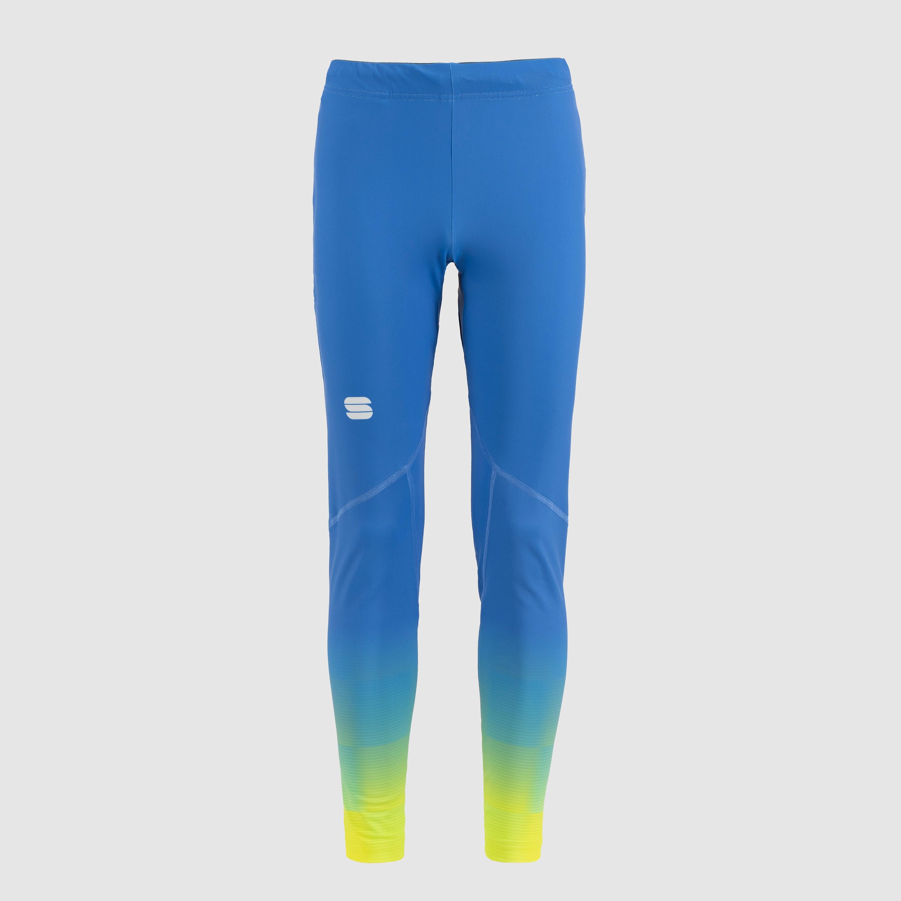 Squadra kid's tight - blue denim/cedar - sportful