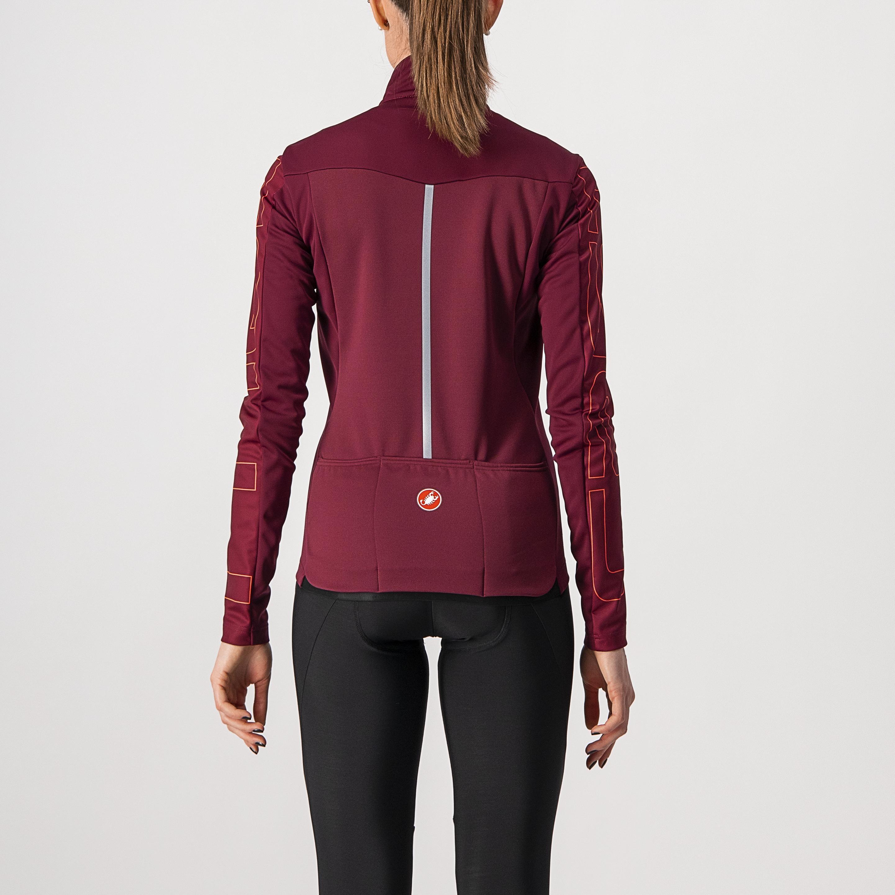 Transition w jacket - bordeaux/brilliant pink - castelli