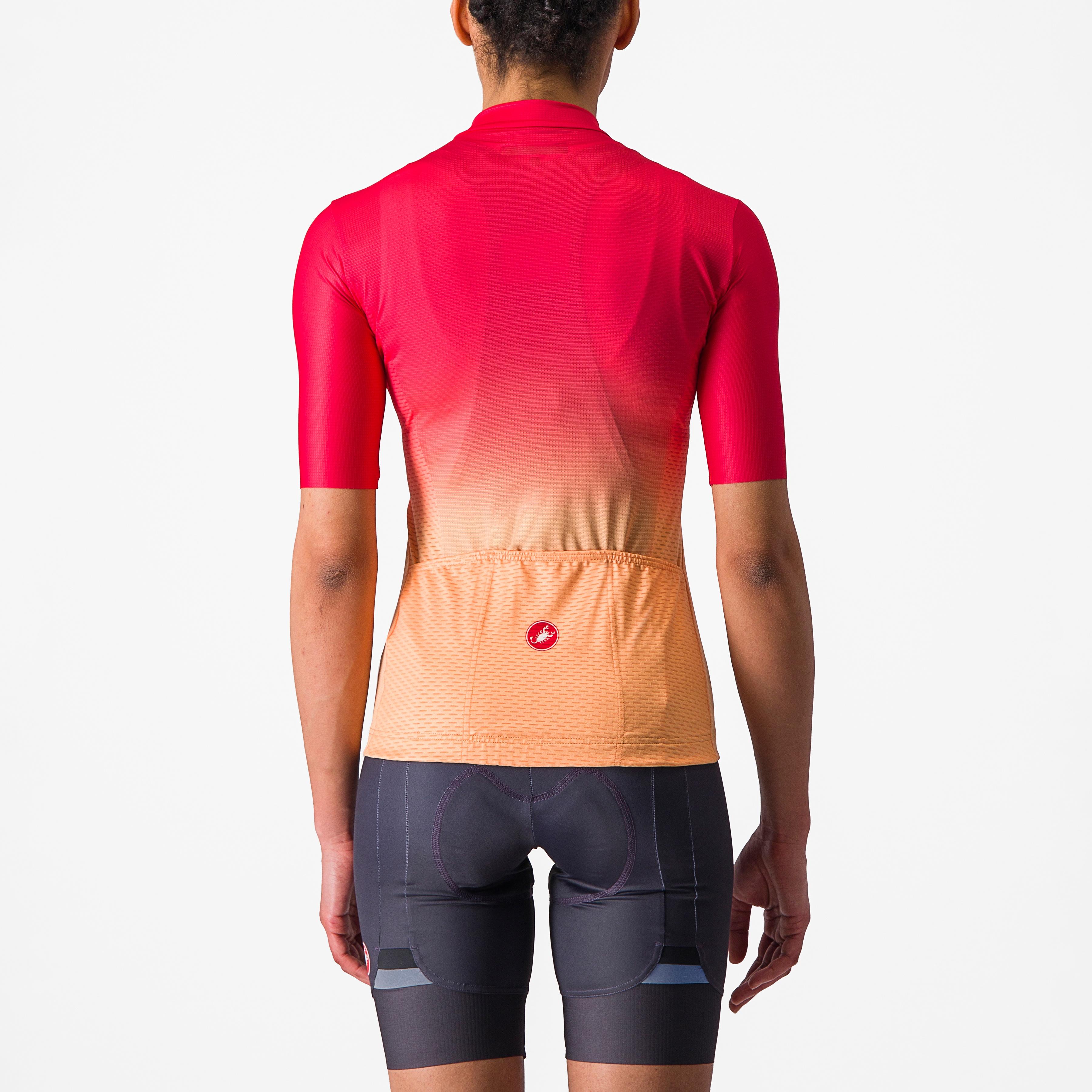 Salita jersey - hibiscus/soft orange-white - castelli