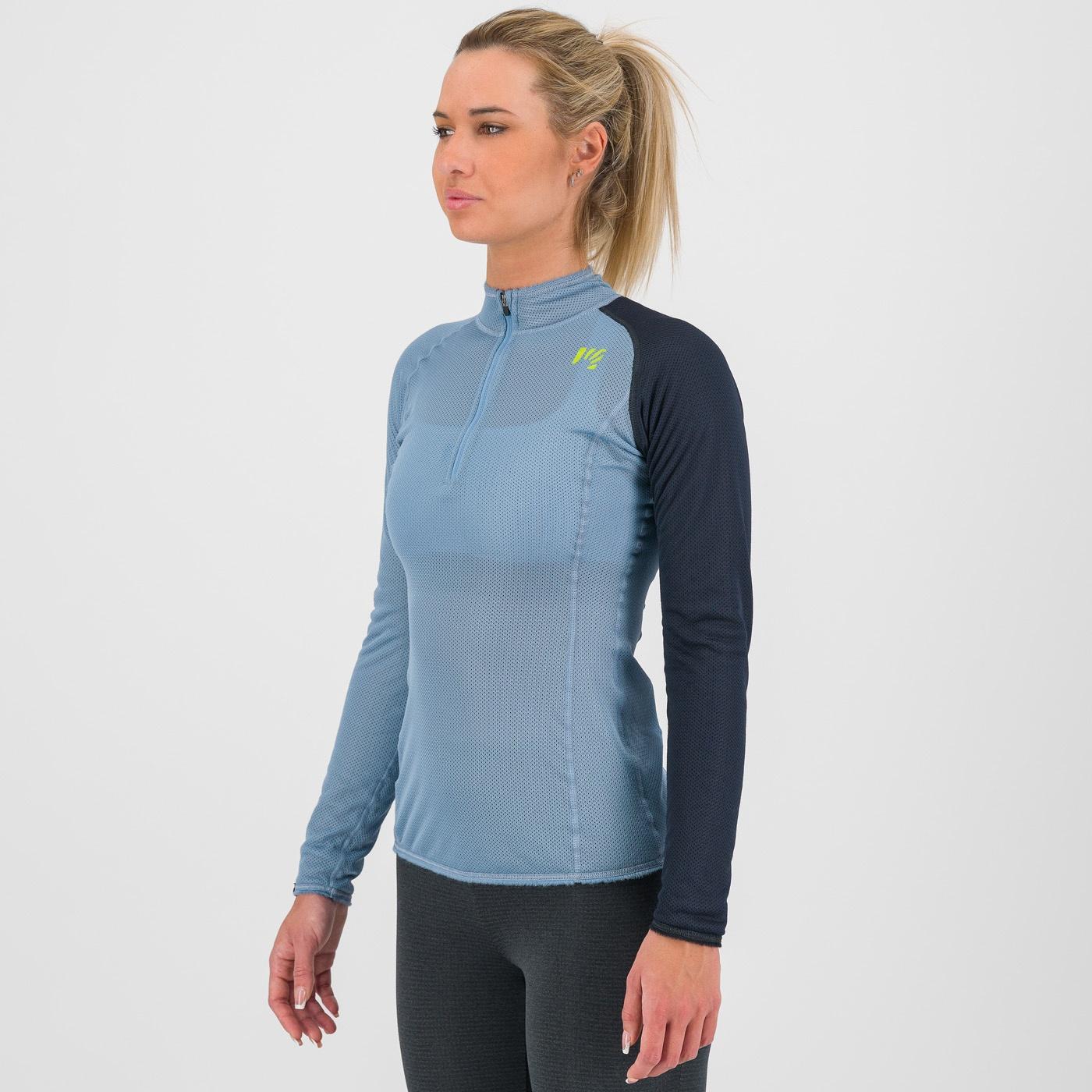 Dinamico octa w jersey ls half zip - mountain spring/vulcan - karpos