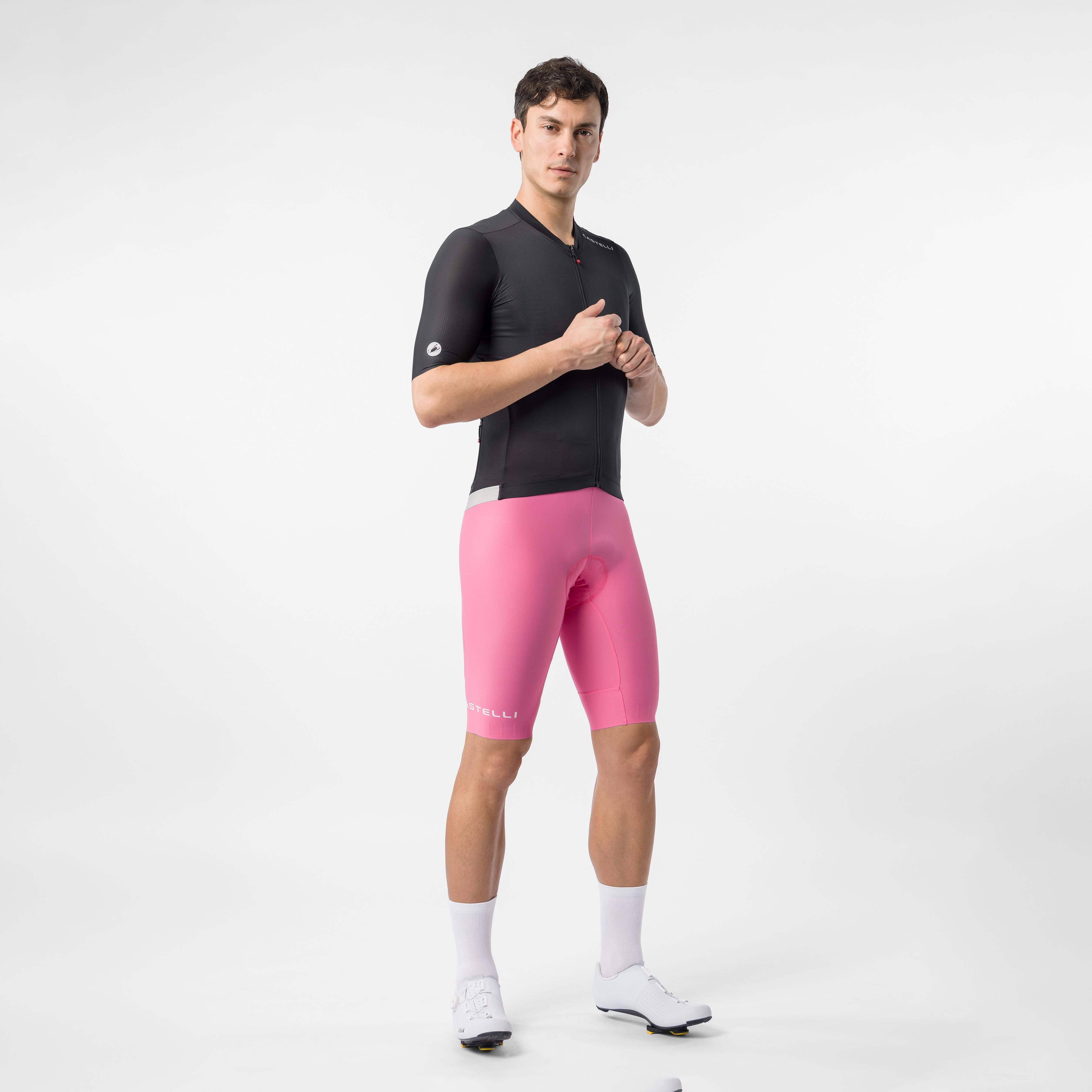 Espresso 2 bibshort - rosa giro - castelli