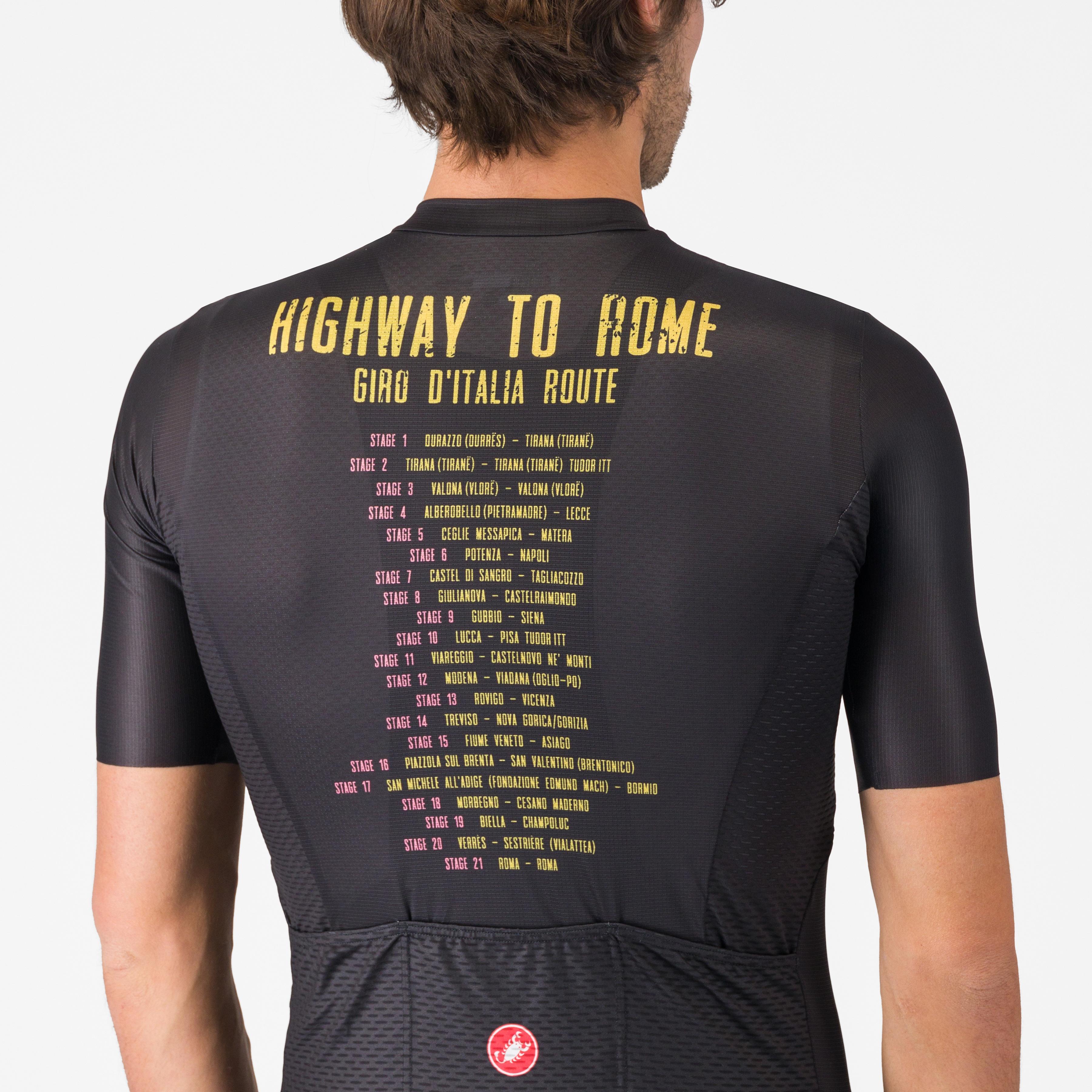 #giro highway to rome jersey - nero - castelli