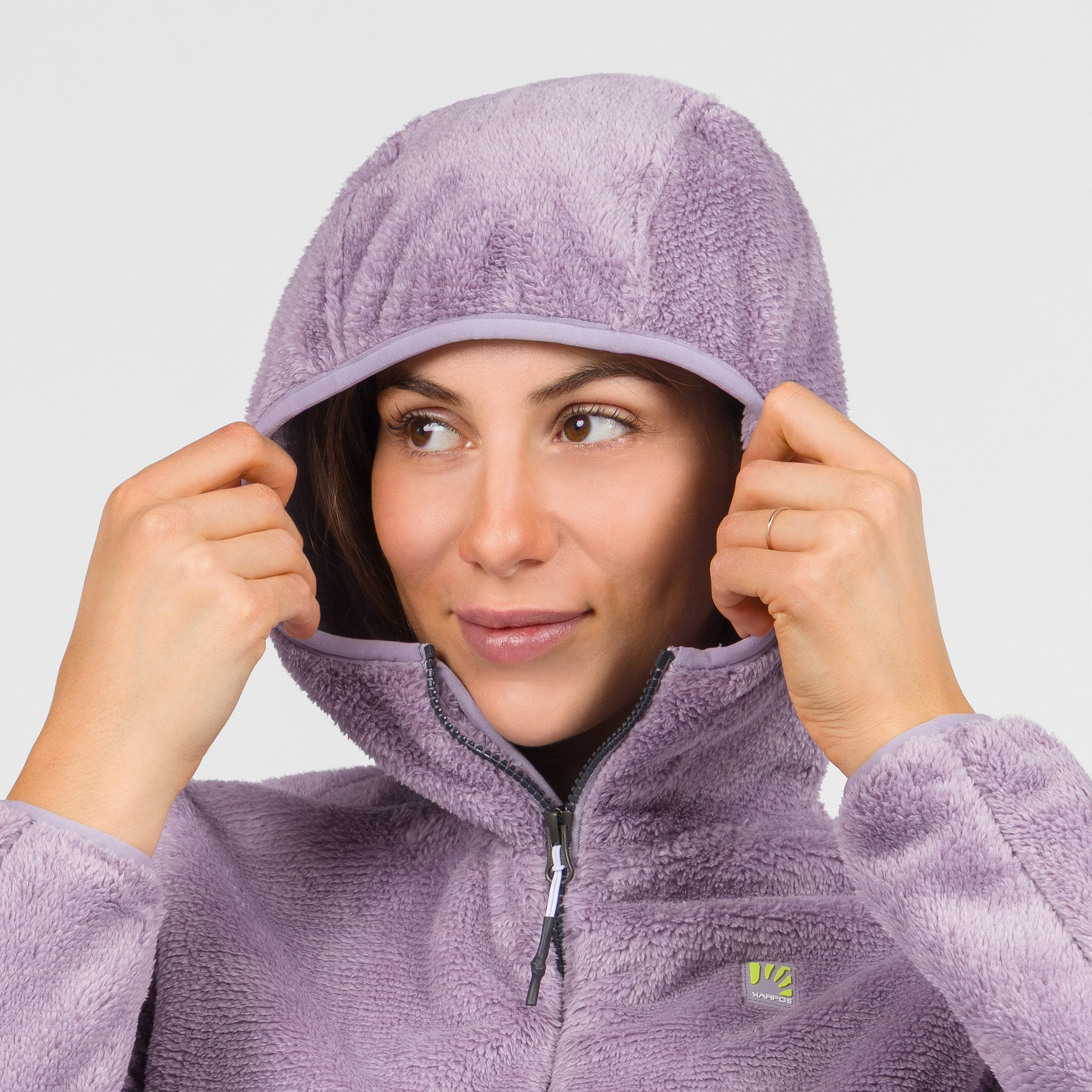 Vertice hoodie w fleece - lavender - karpos