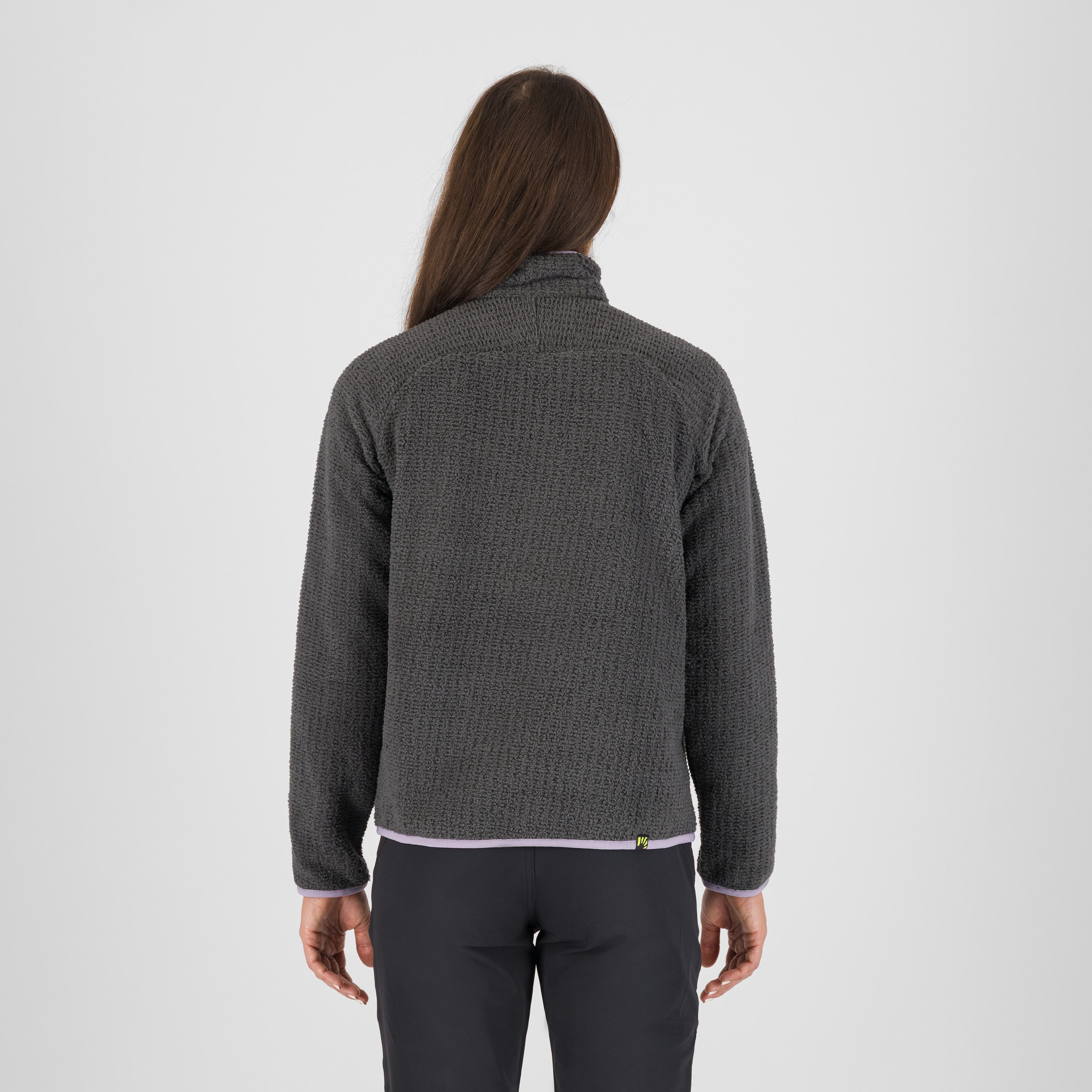Rocchetta half zip w fleece - woodl.gray/lavender - karpos