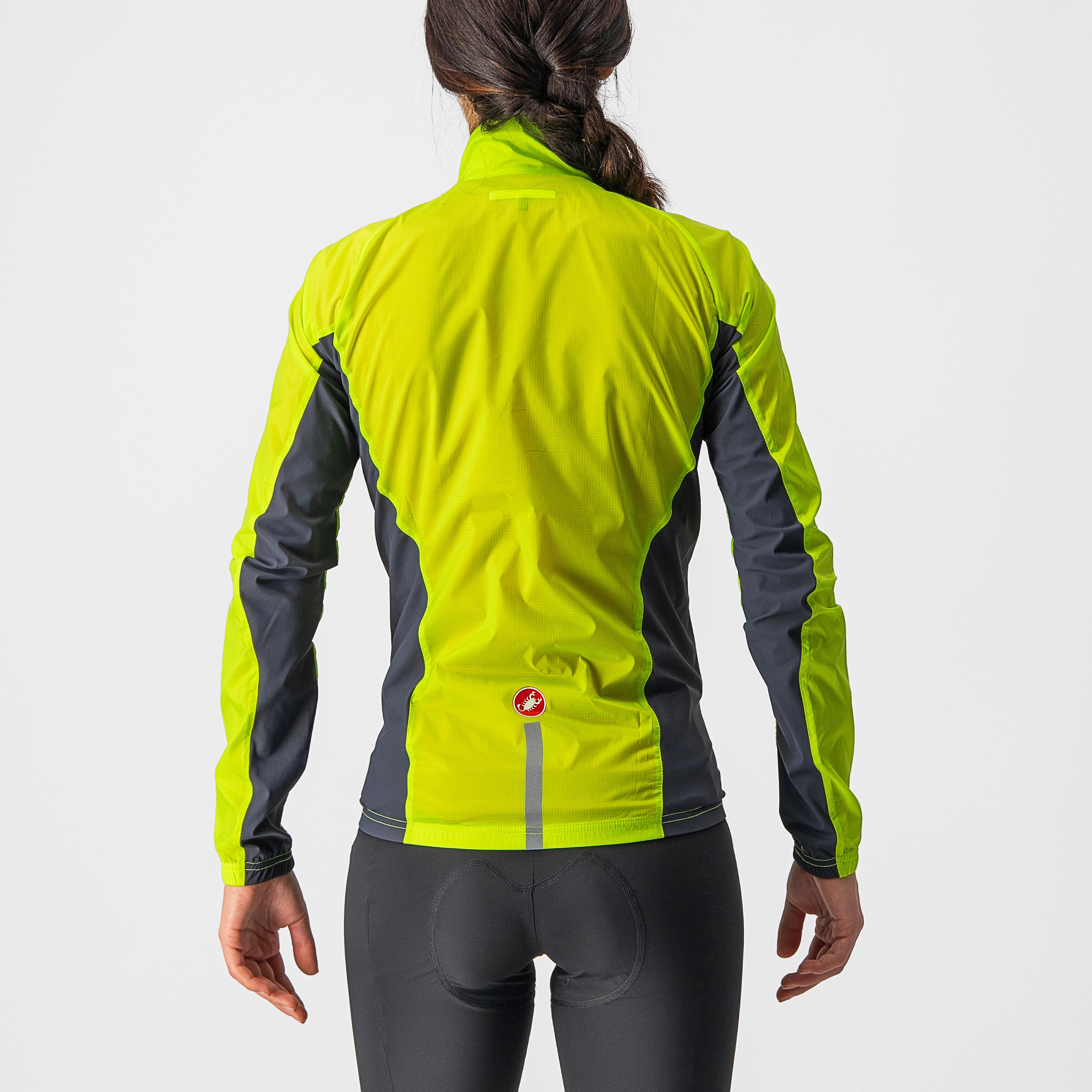 Squadra stretch w jacket - electric lime/dark gray - castelli