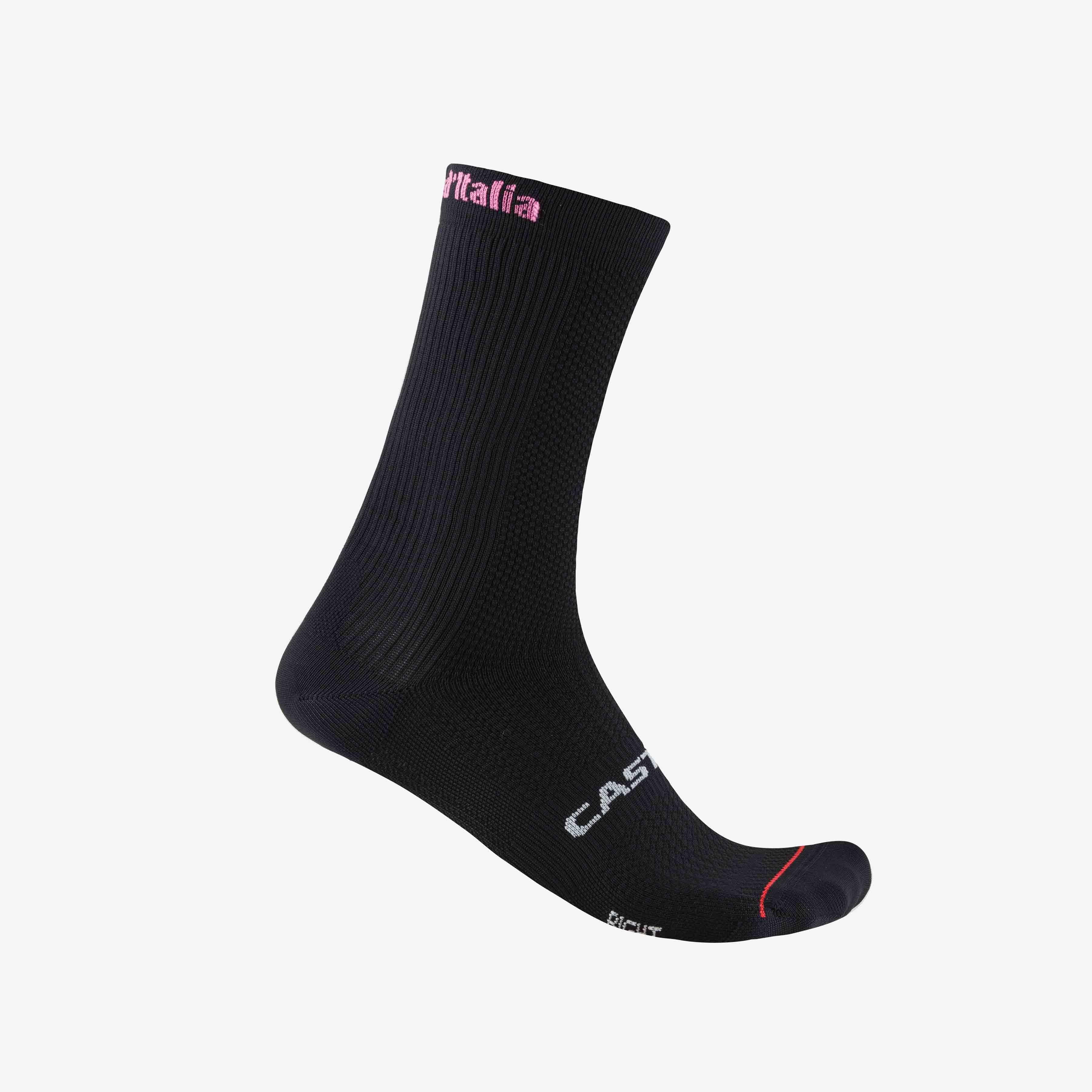 #giro logo 18 sock - nero - castelli
