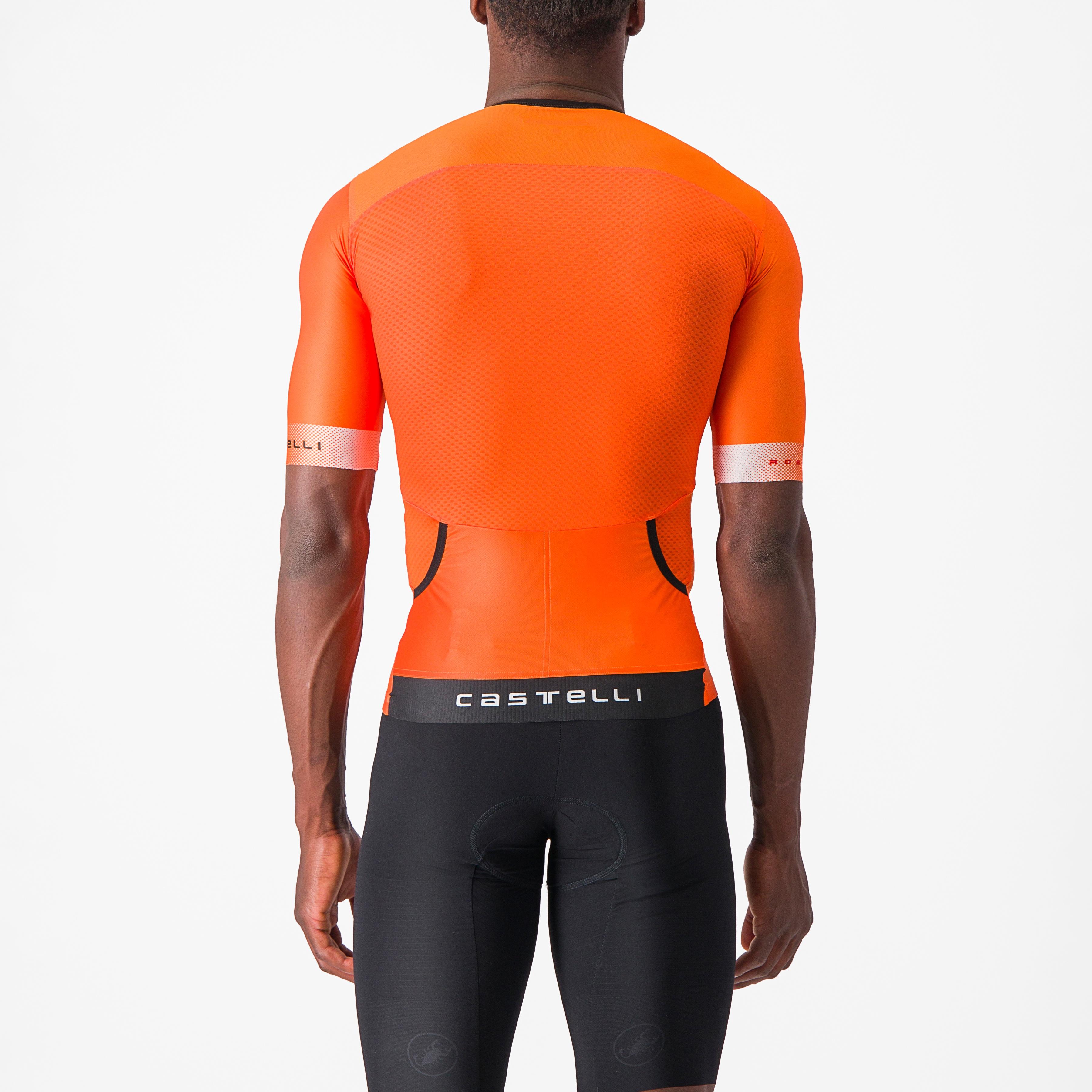 Free speed 2 race top - brilliant orange/belgian blue- - castelli