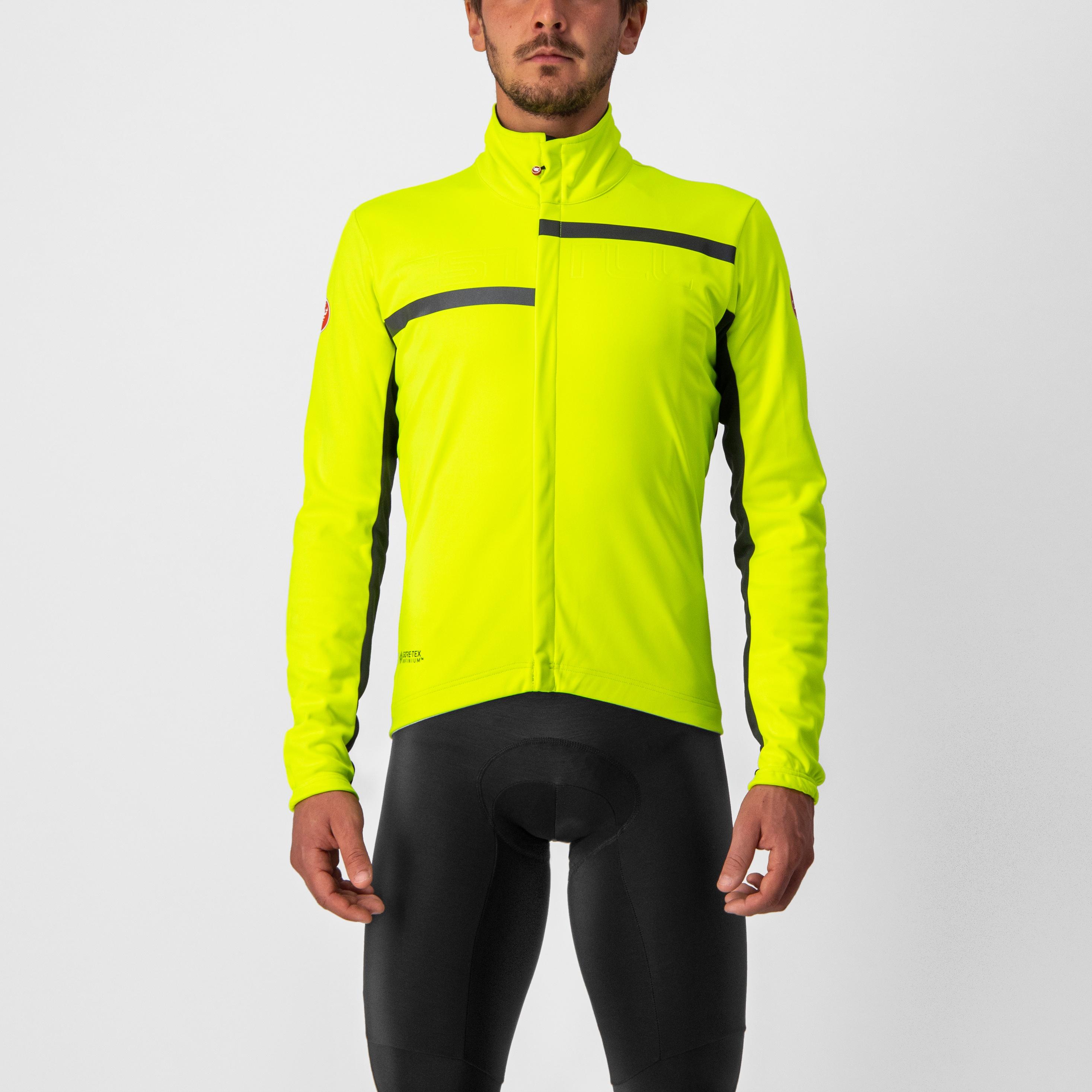 Transition 2 jacket - yellow fluo/black-black reflex - castelli