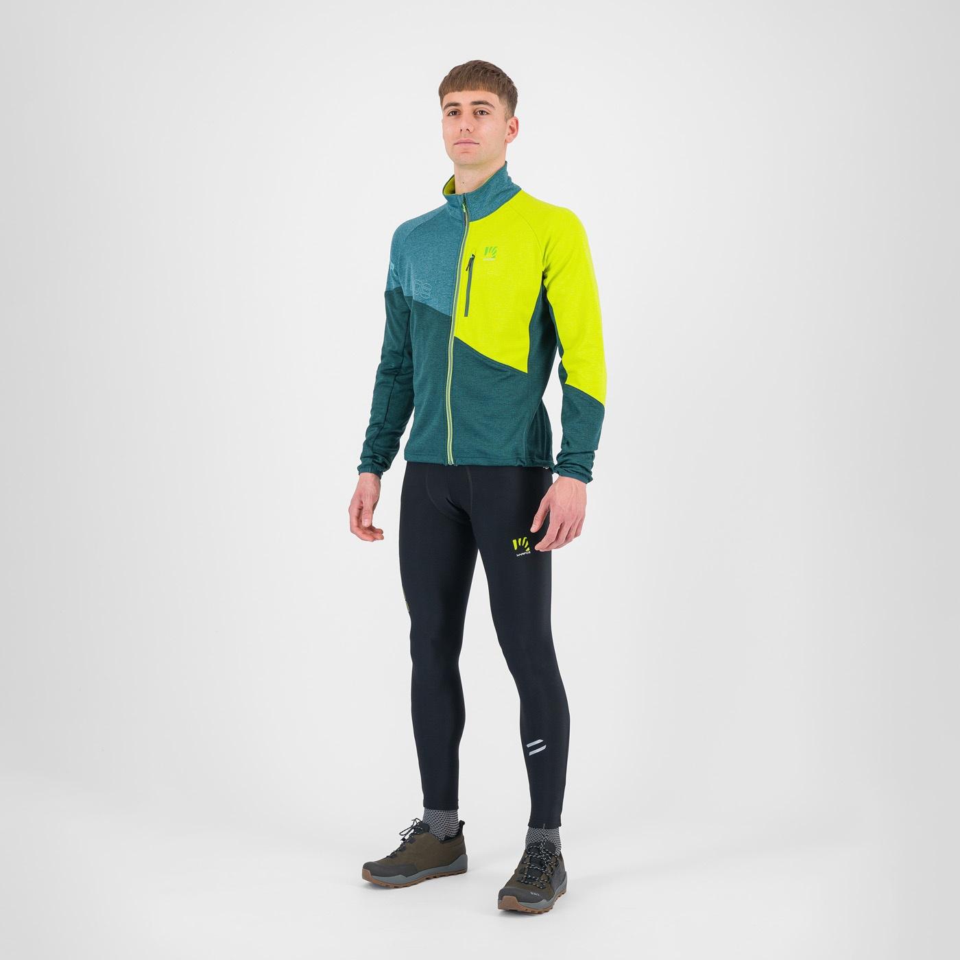 Val viola full-zip fleece - forest/balsam/kiwi colada - karpos
