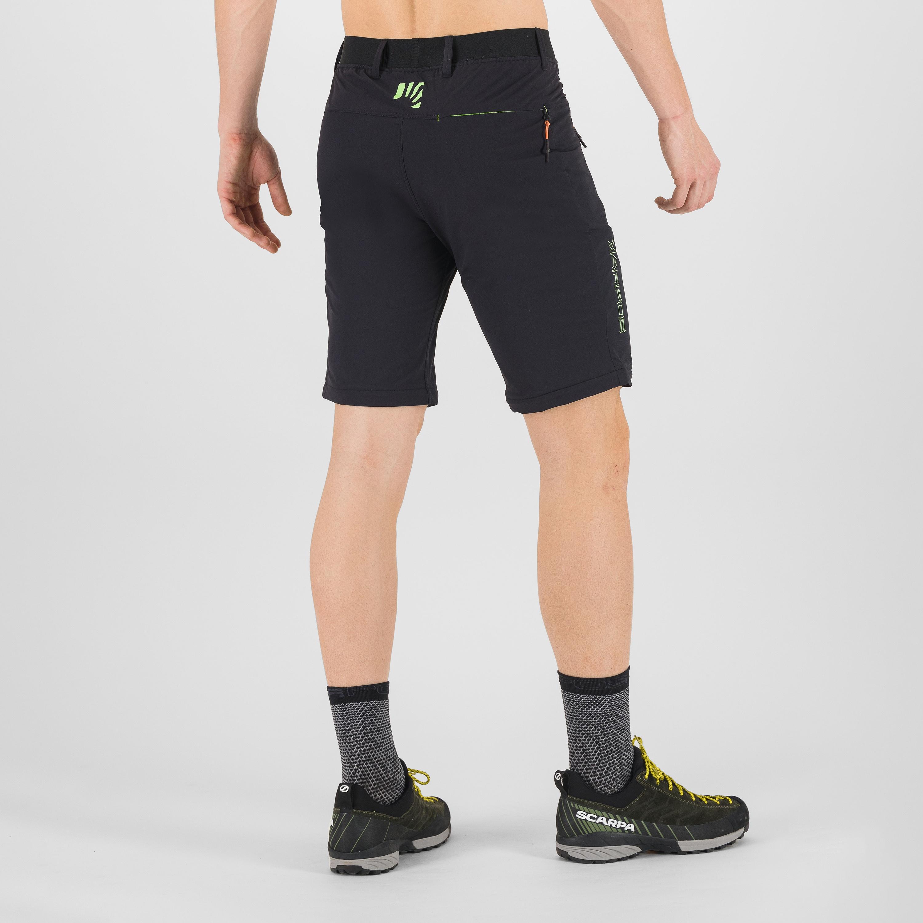 Tre cime zip-off pant - black/jasmine green - karpos