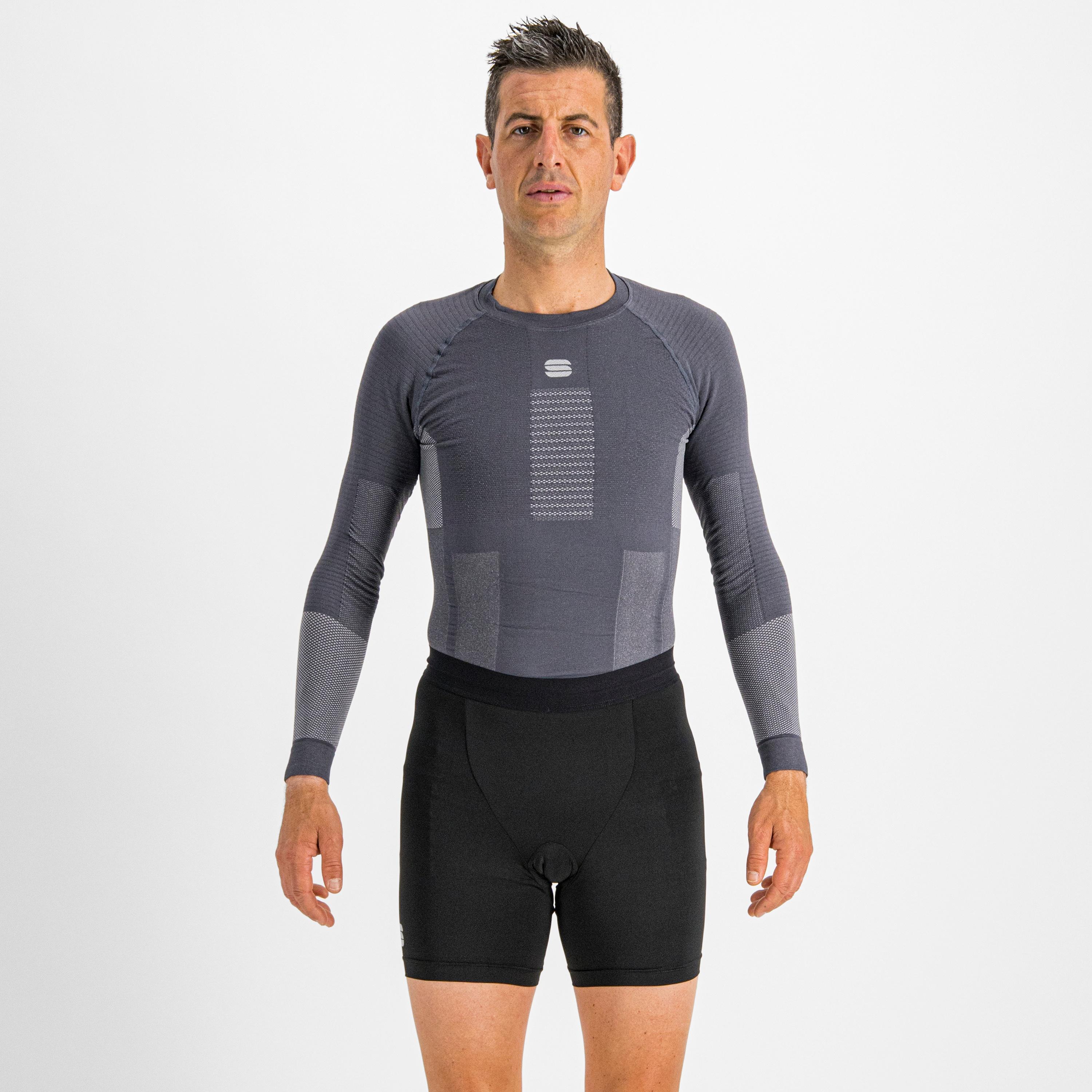 2nd skin tee long sleeve - dark grey silver - sportful