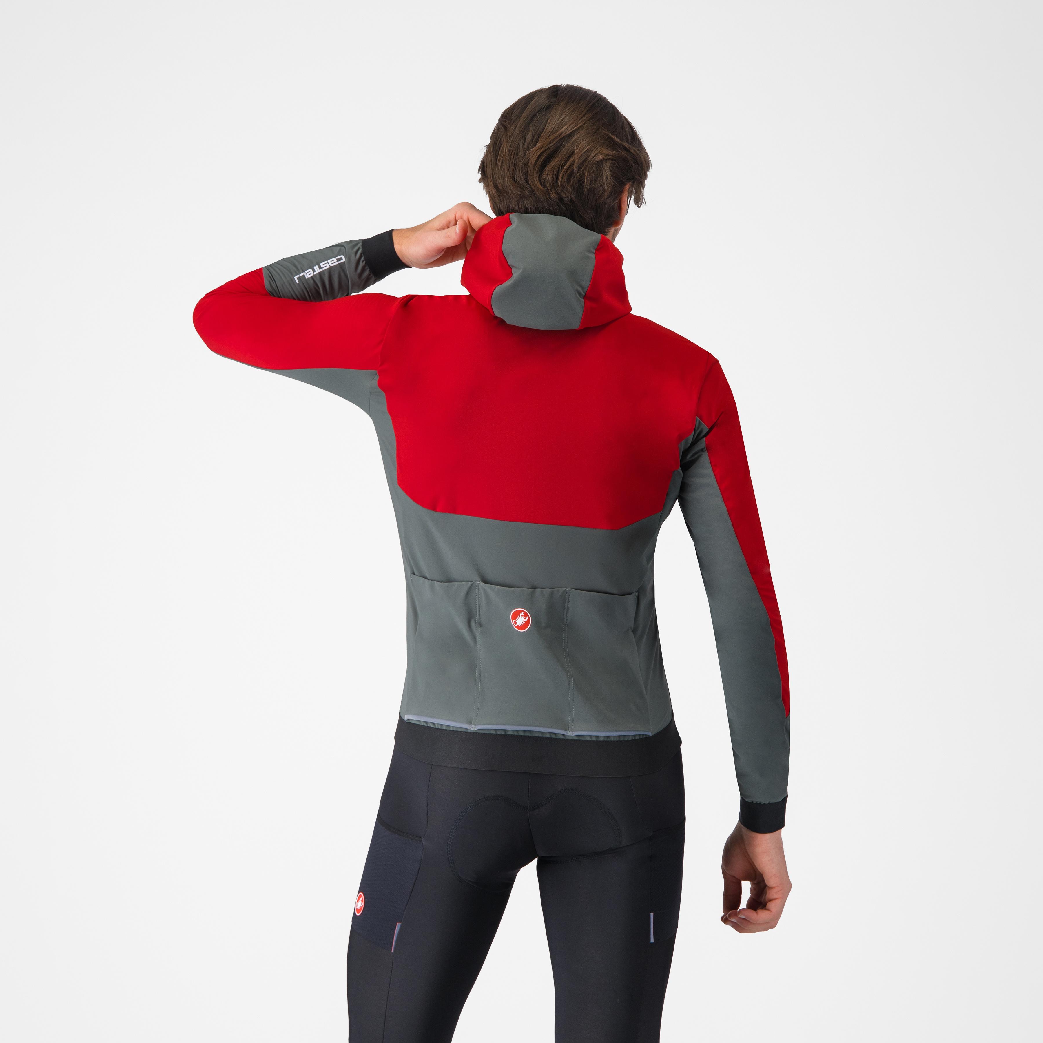 Fly unltd jacket - rich red/urban gray - castelli