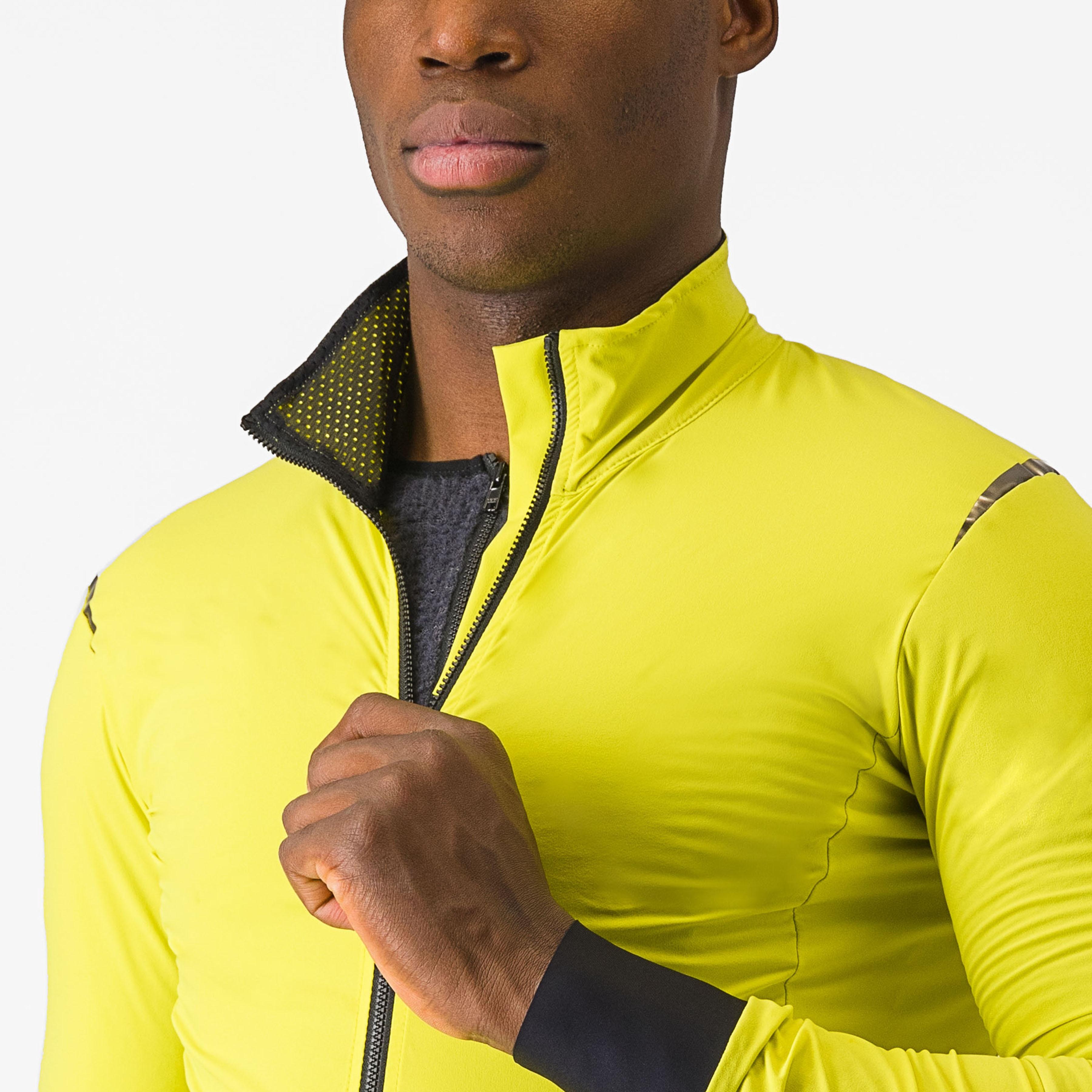 Alpha flight ros jacket - sulphur/nickel gray-dark gray - castelli
