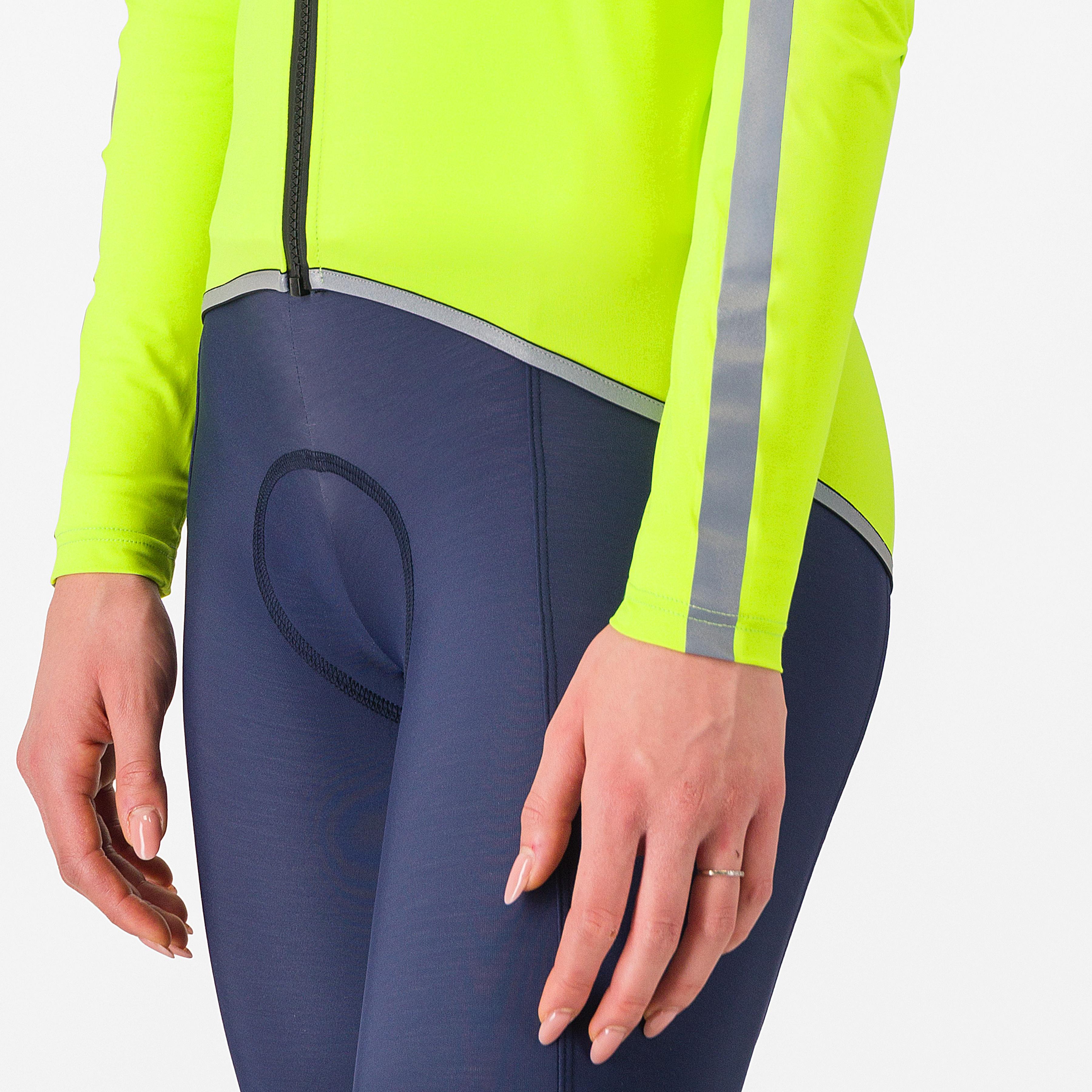 Ultra w rain cape - electric lime/silver reflex - castelli