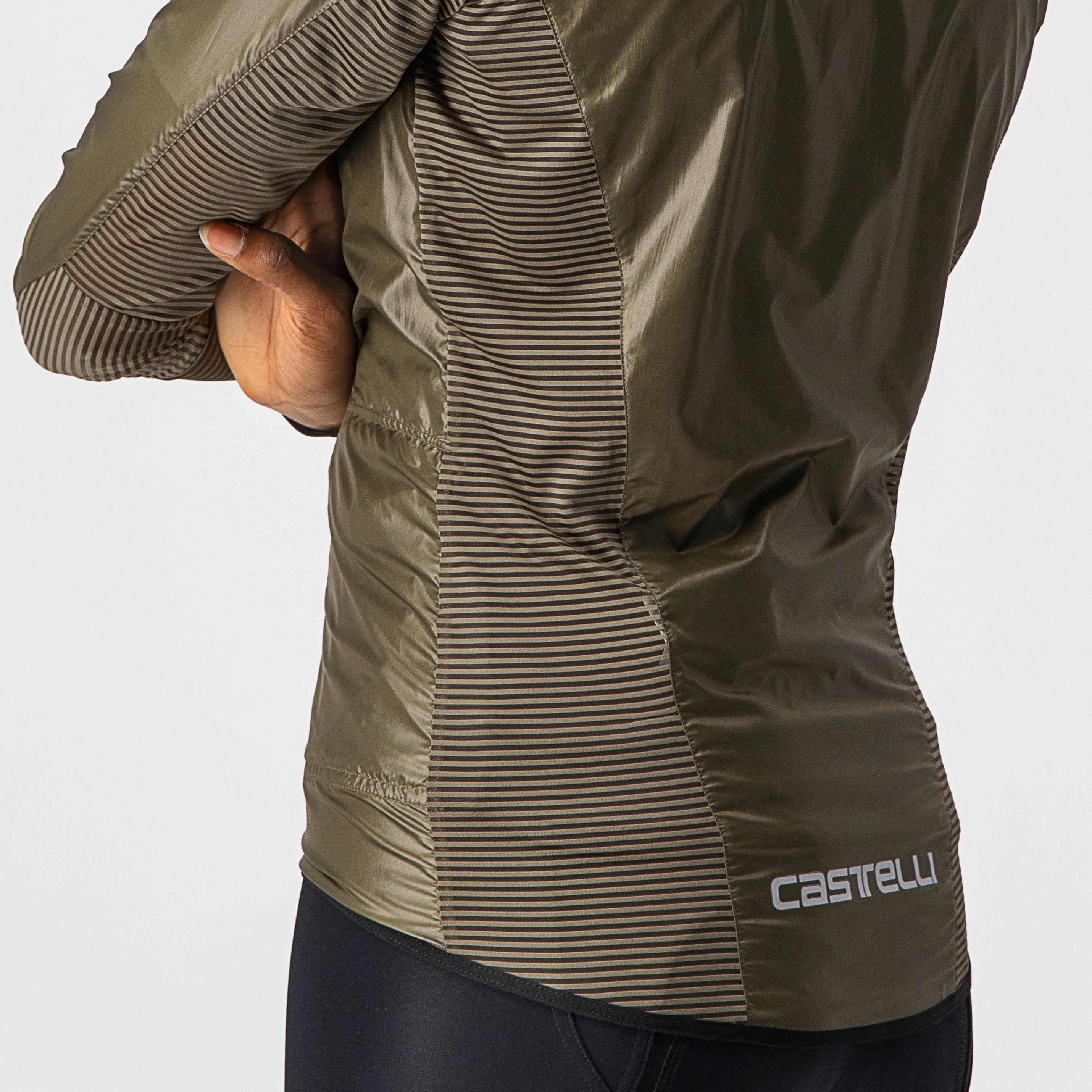 Aria shell w jacket - moss brown - castelli
