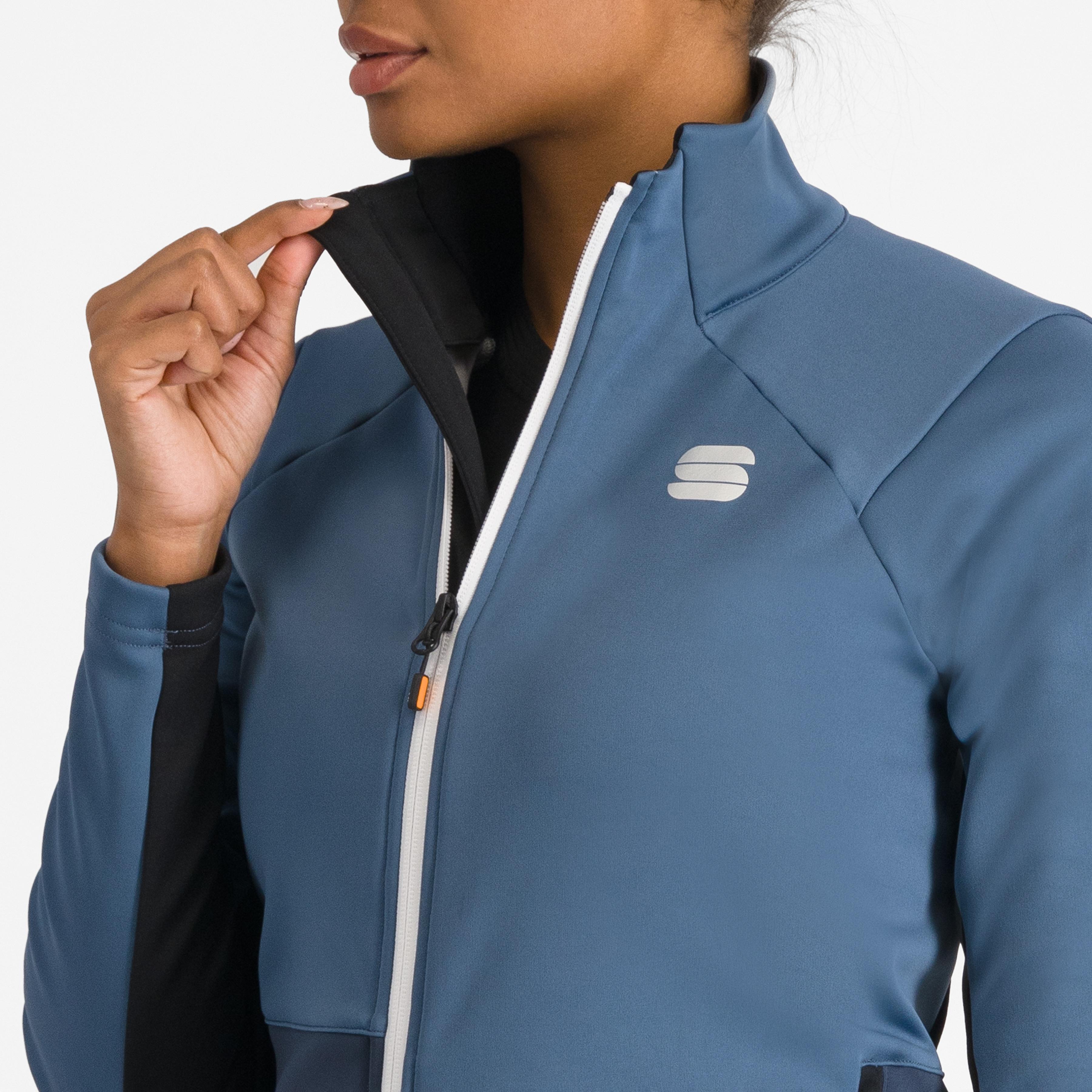 Engadin w jacket - natural gray/galaxy blue - sportful