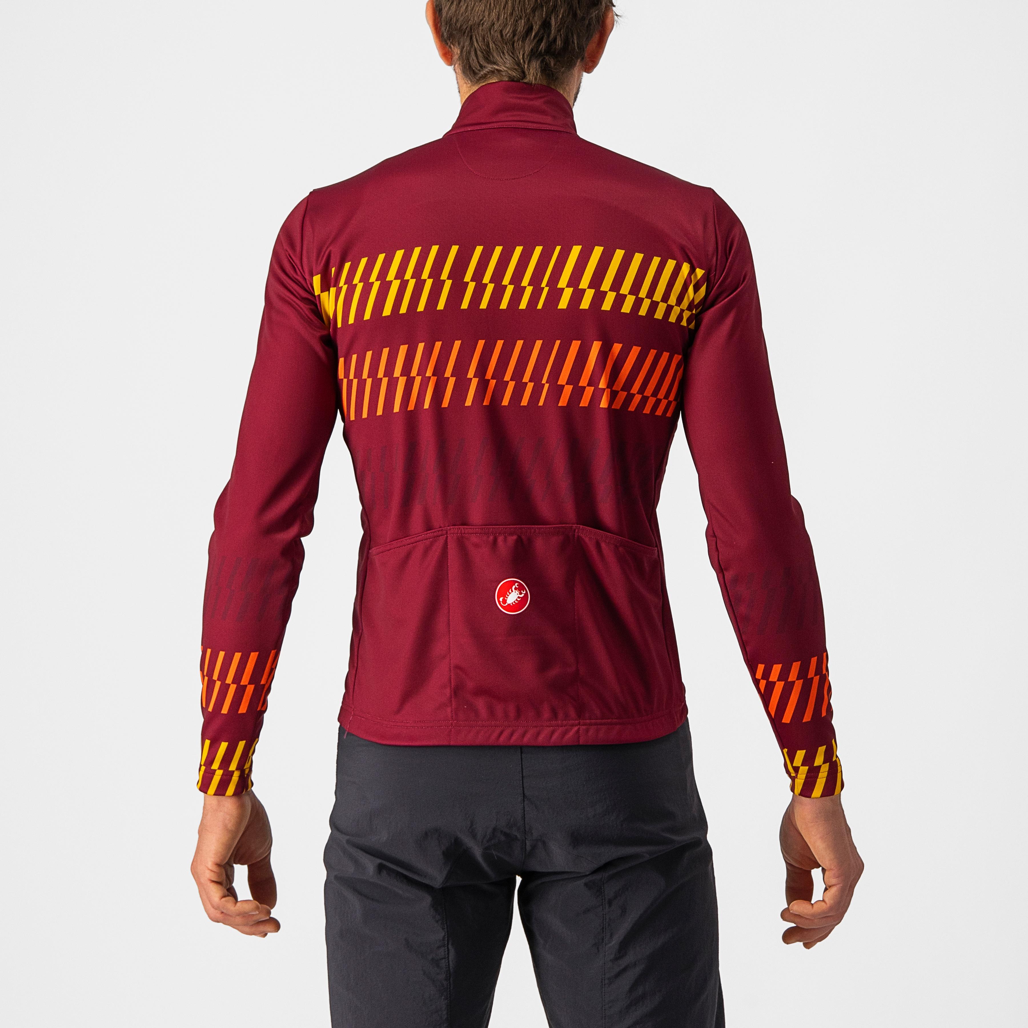Unlimited thermal jersey - bordeaux/goldenrod-orange - castelli