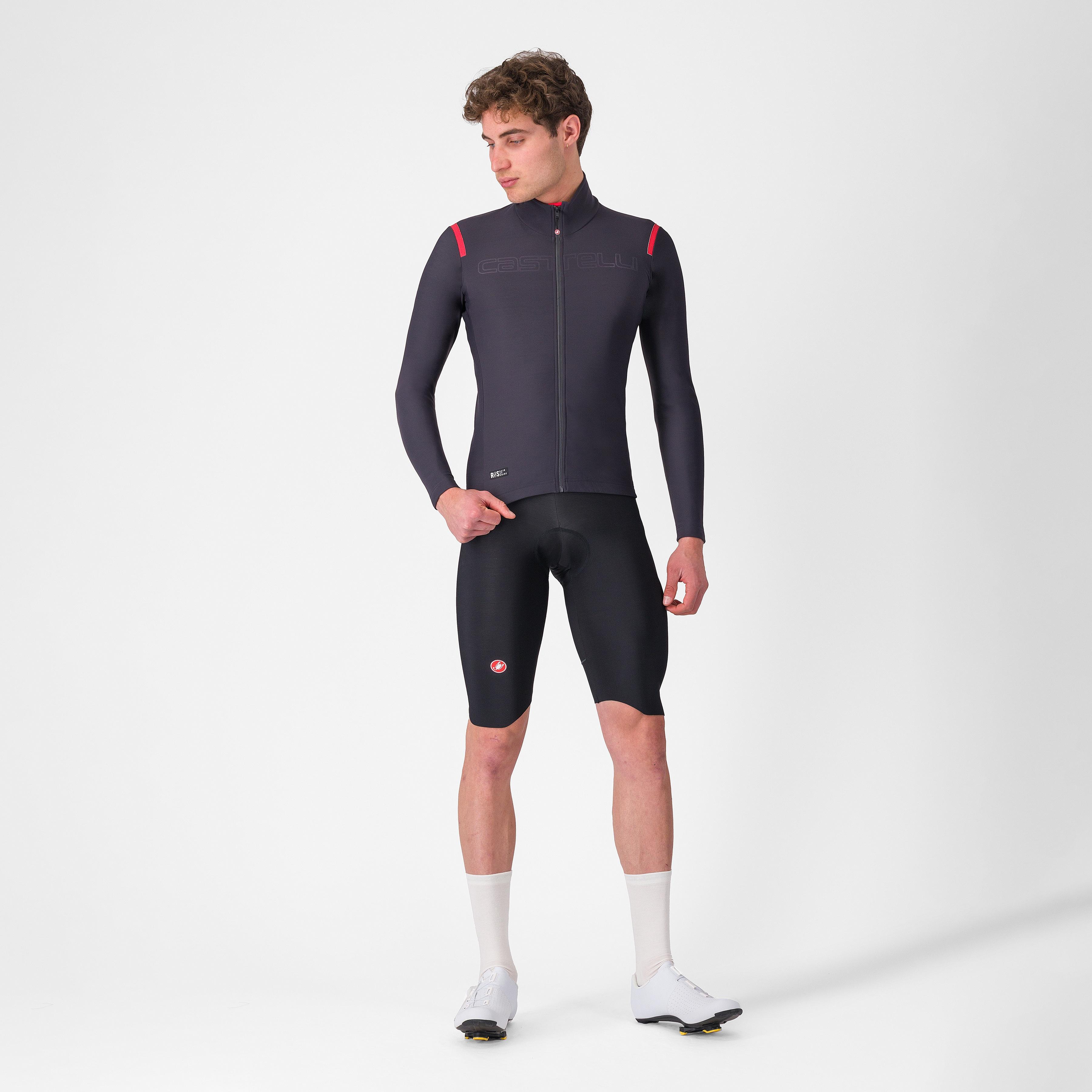 Tutto nano ros jersey - dark gray/red - castelli