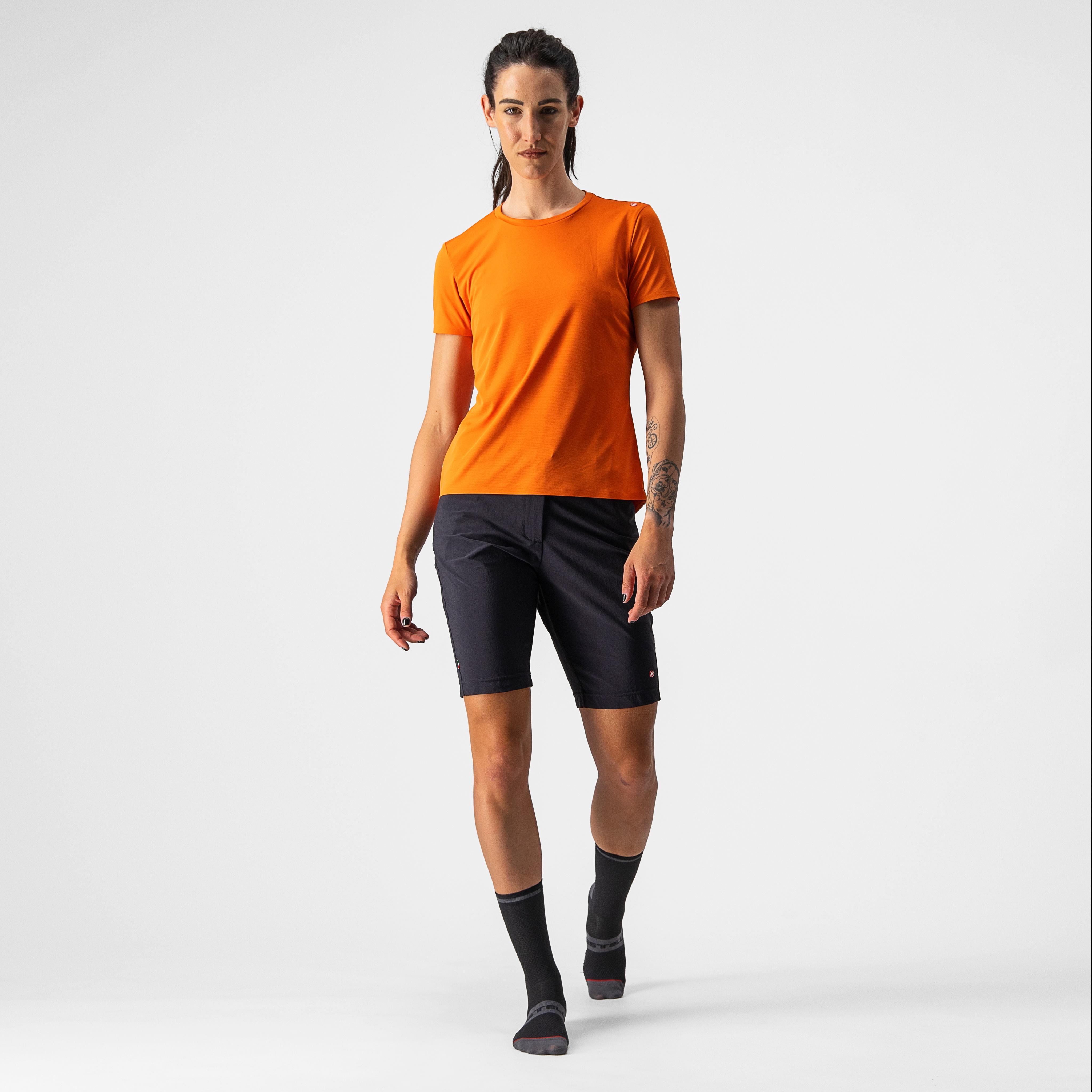 Tech 2 w tee - orange rust - castelli