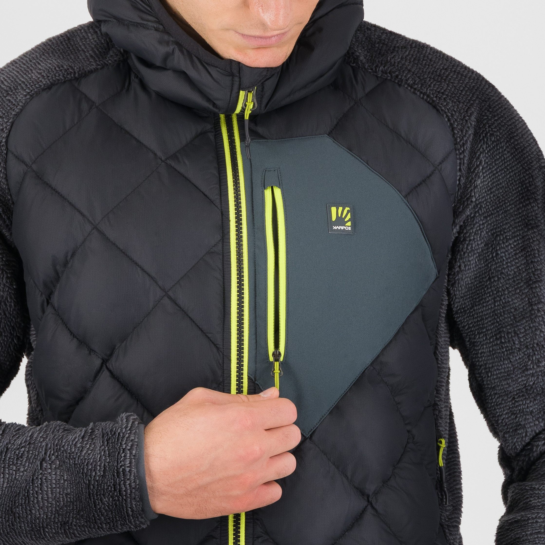 Marmarole up jacket - black/woodl.gray - karpos