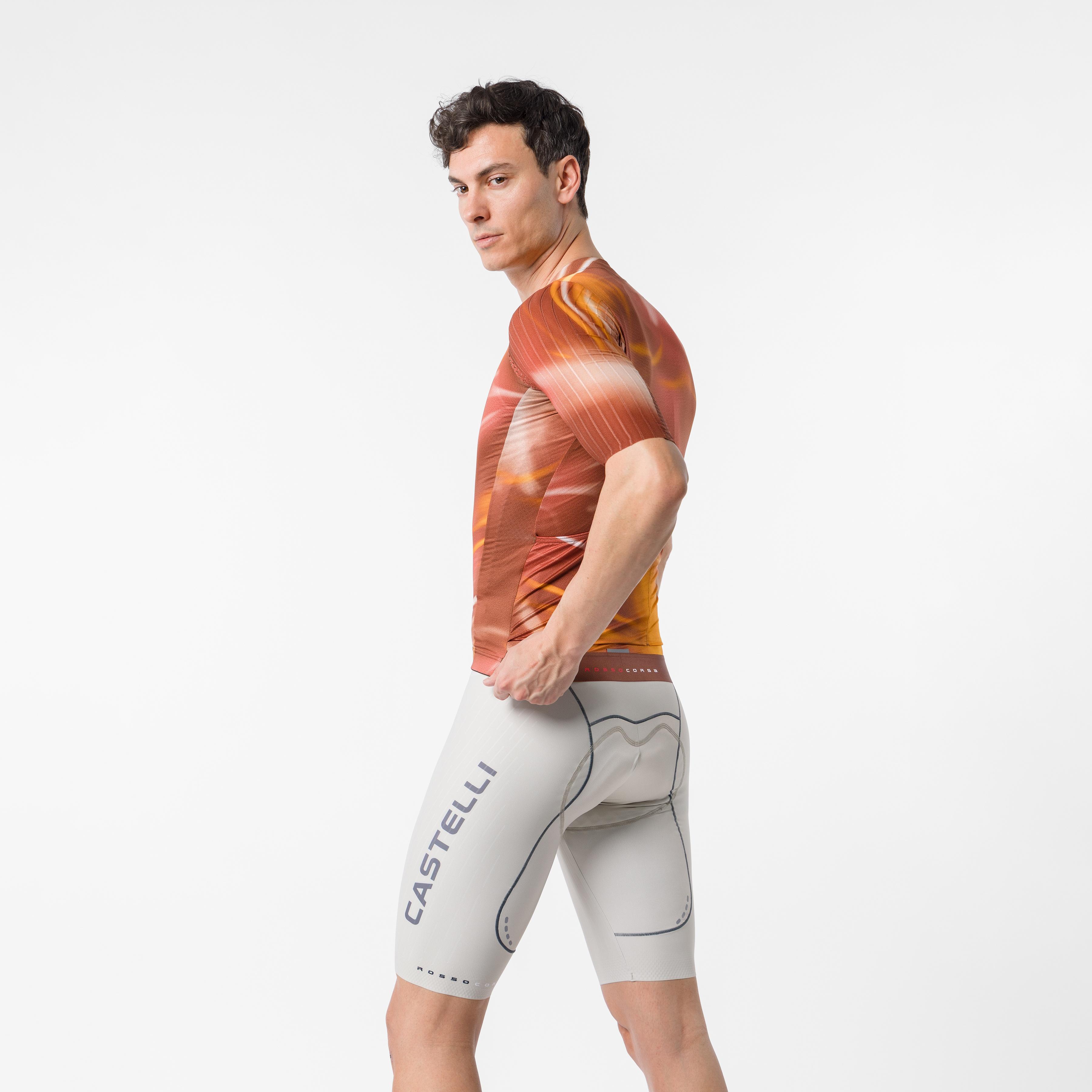 Free aero race s kit bibshort - silver moon/smoky gray - castelli