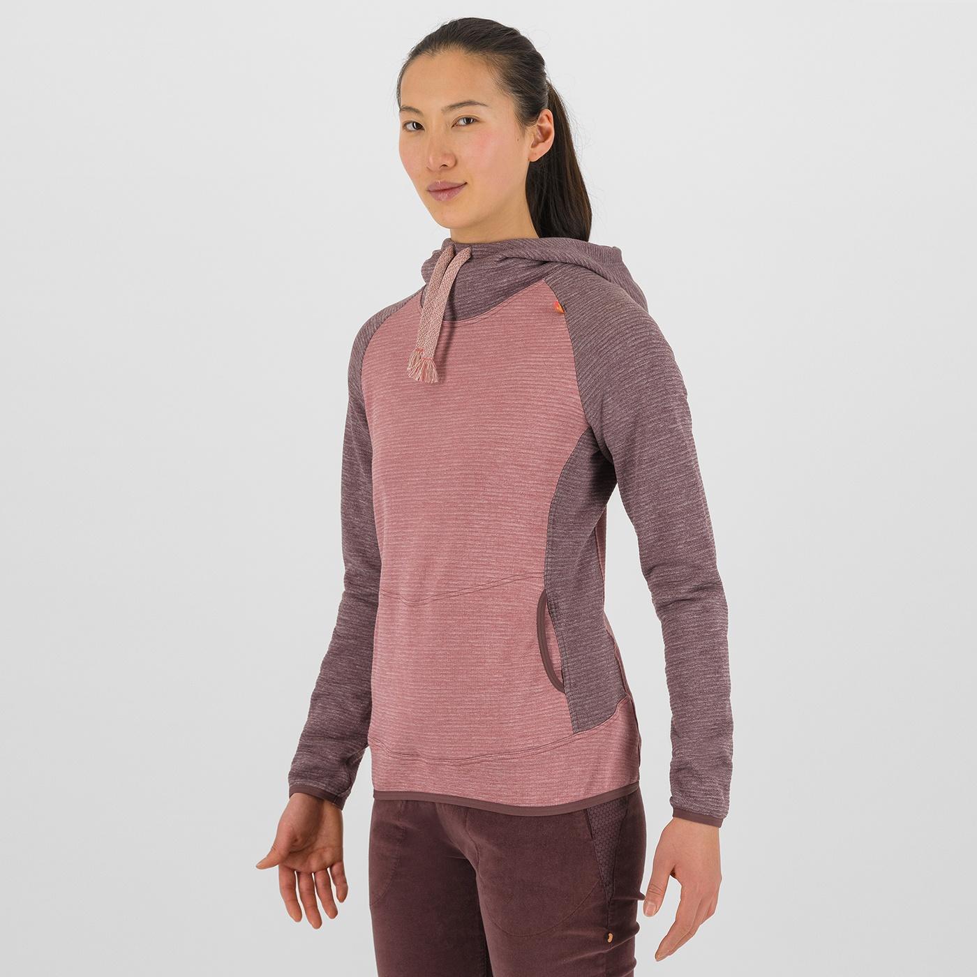 Camoscio w hoodie - deco rose/huckleberry - karpos