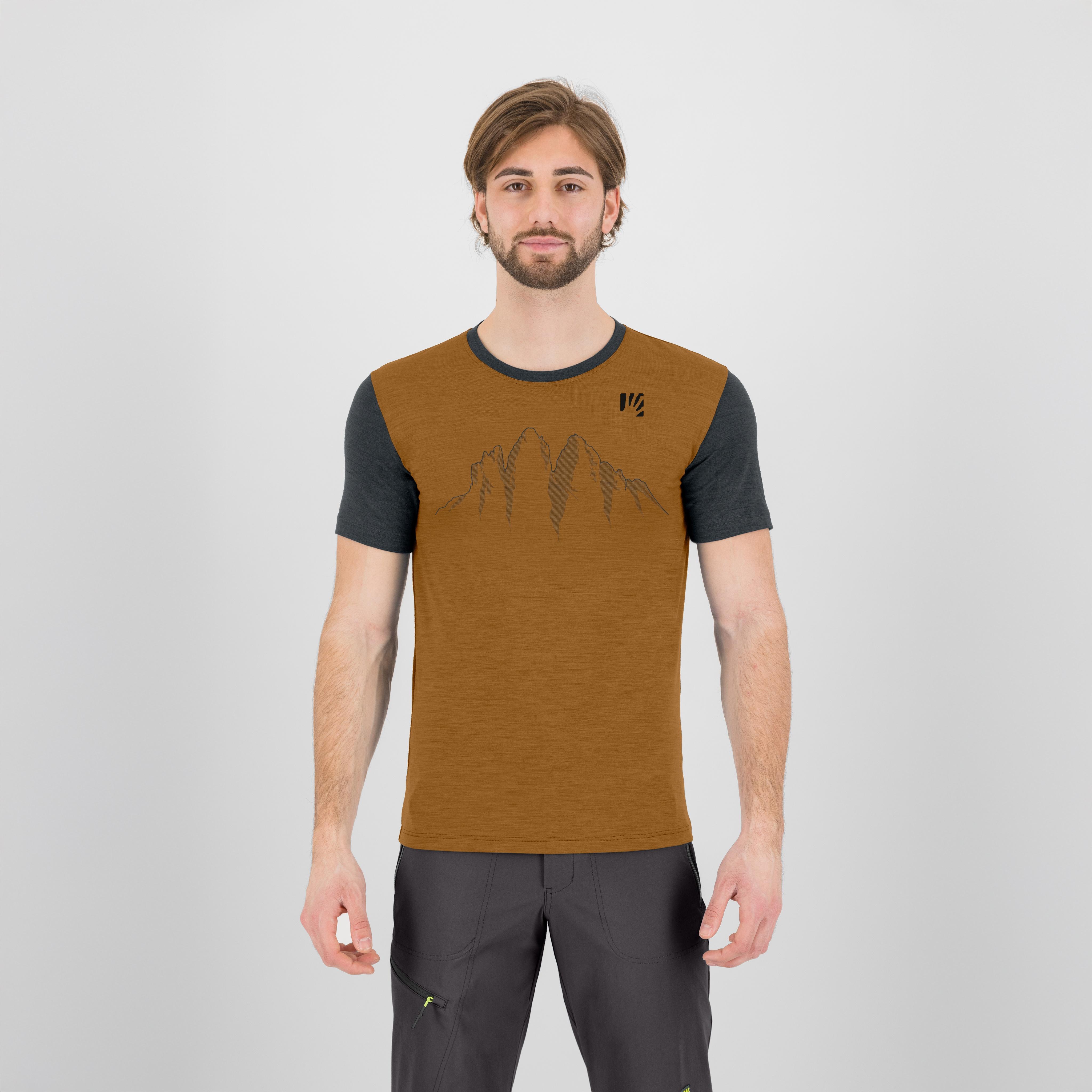 Taiole merino t-shirt - bronze/woodl.gray - karpos
