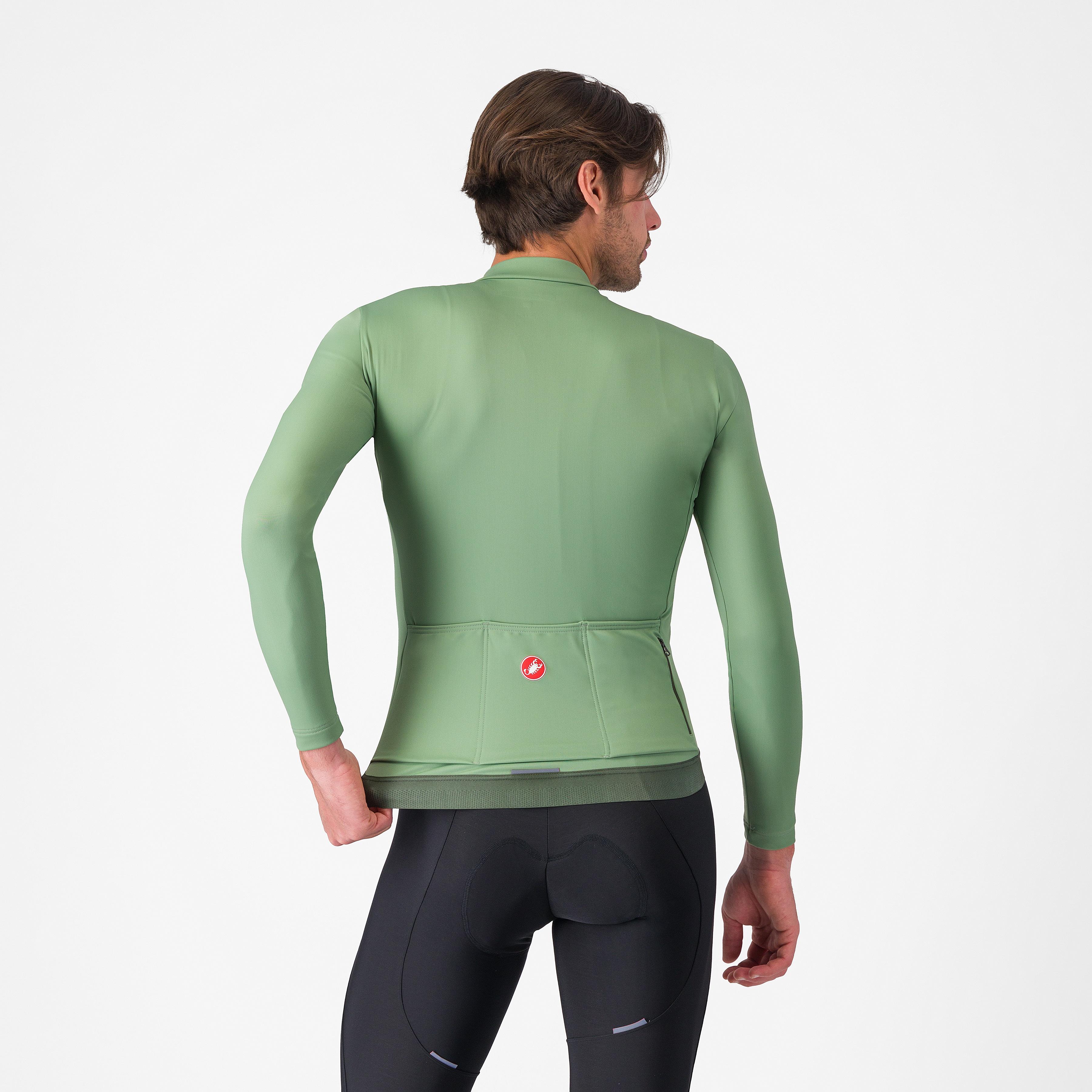 Espresso thermal jersey - green pepper/deep green - castelli