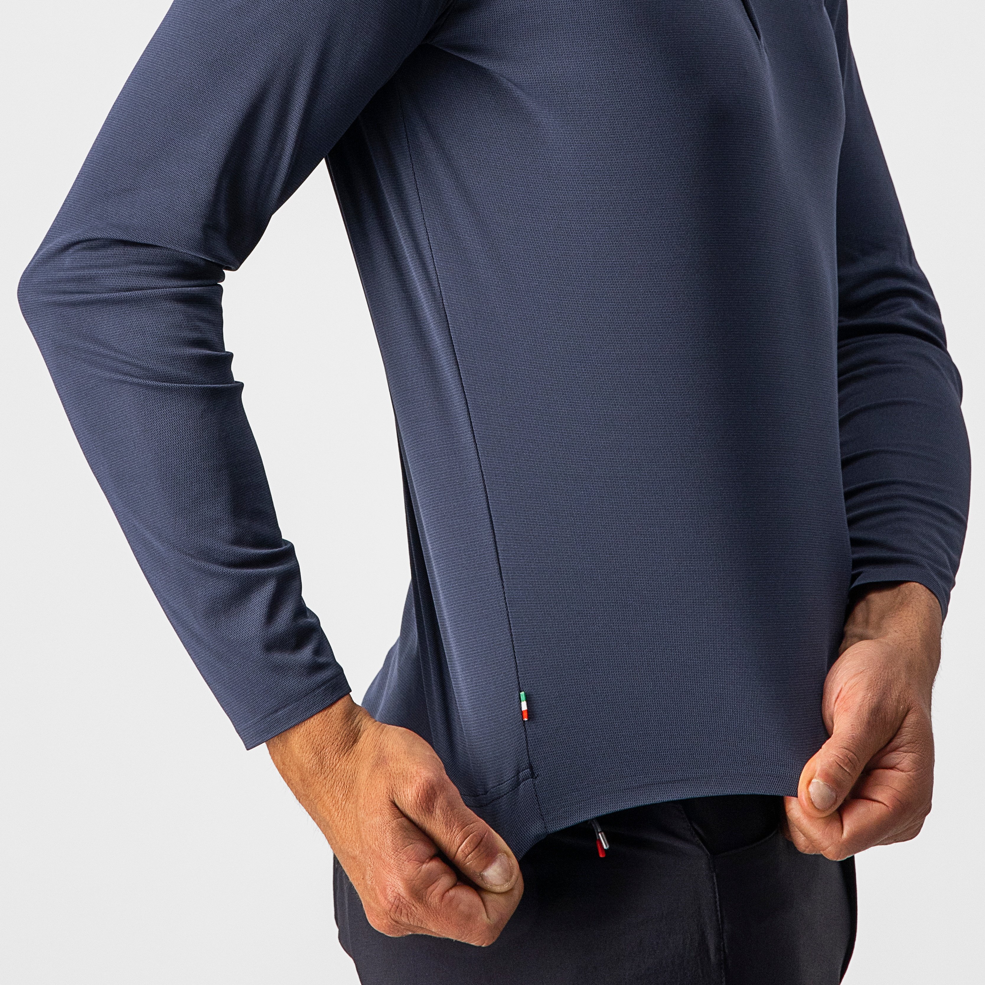Tech 2 henley ls - savile blue - castelli