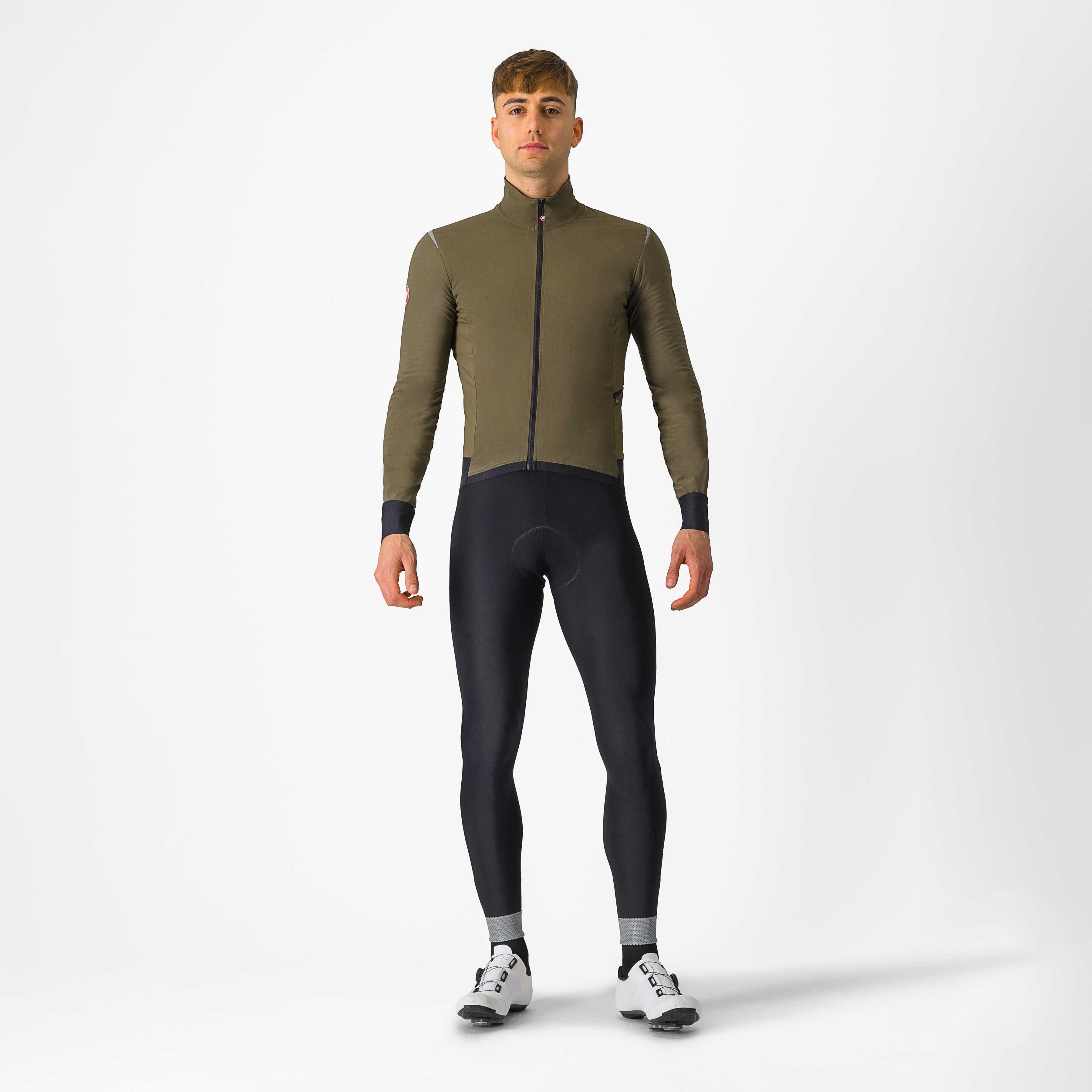 Alpha flight ros jacket - tarmac/clay-silver gray - castelli