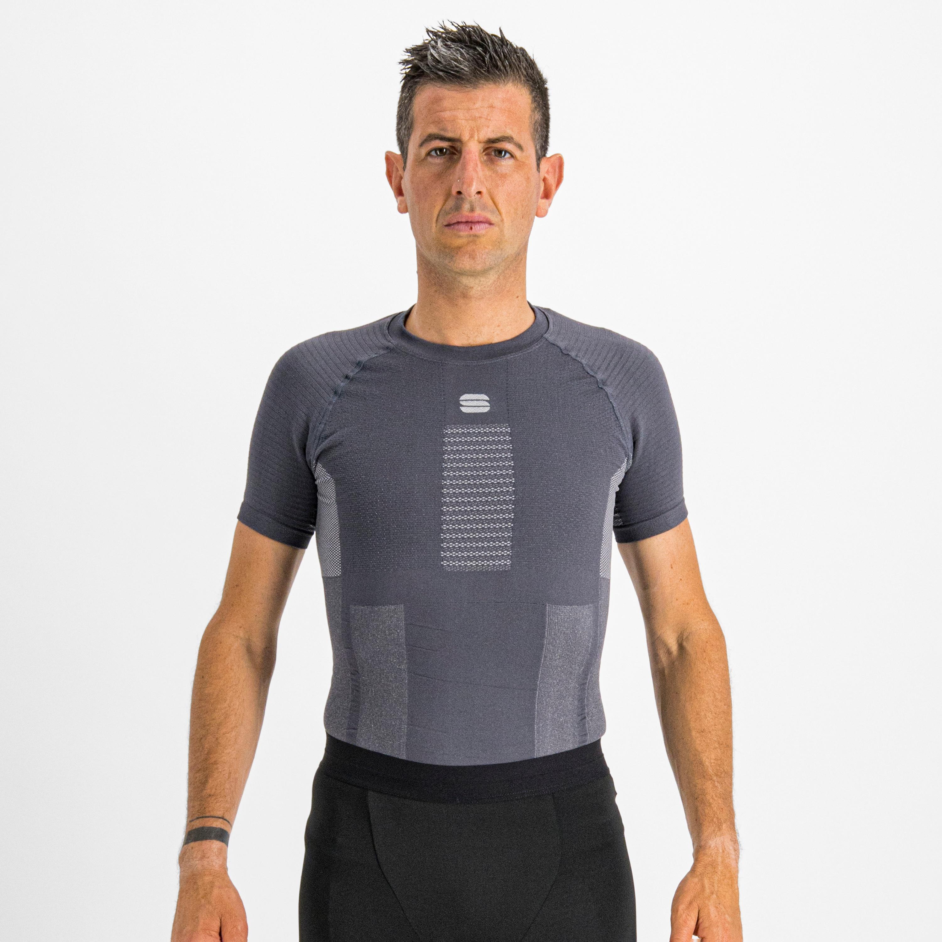 2nd skin tee - dark grey/silver - sportful