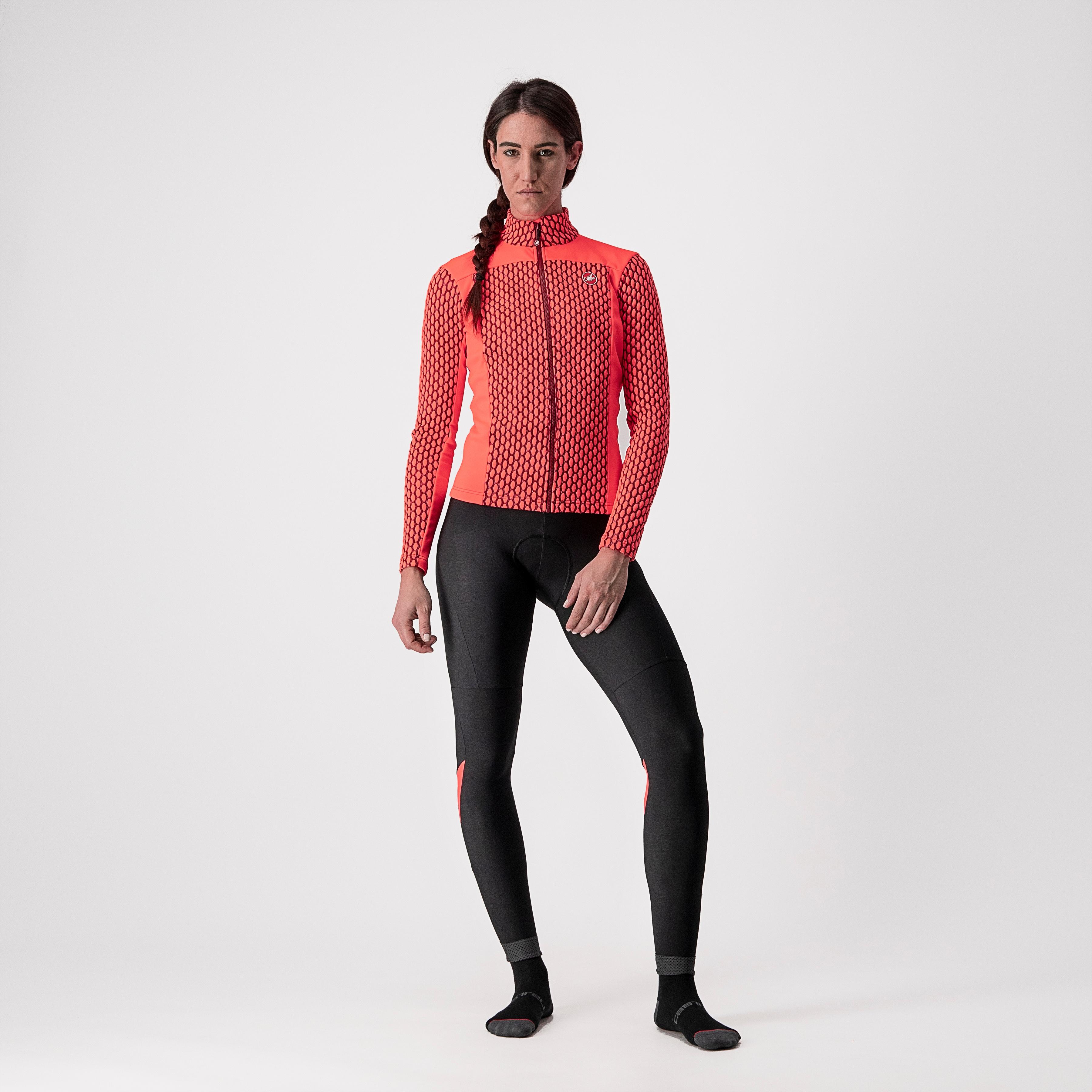 Sfida 2 jersey fz - brilliant pink/bordeaux - castelli