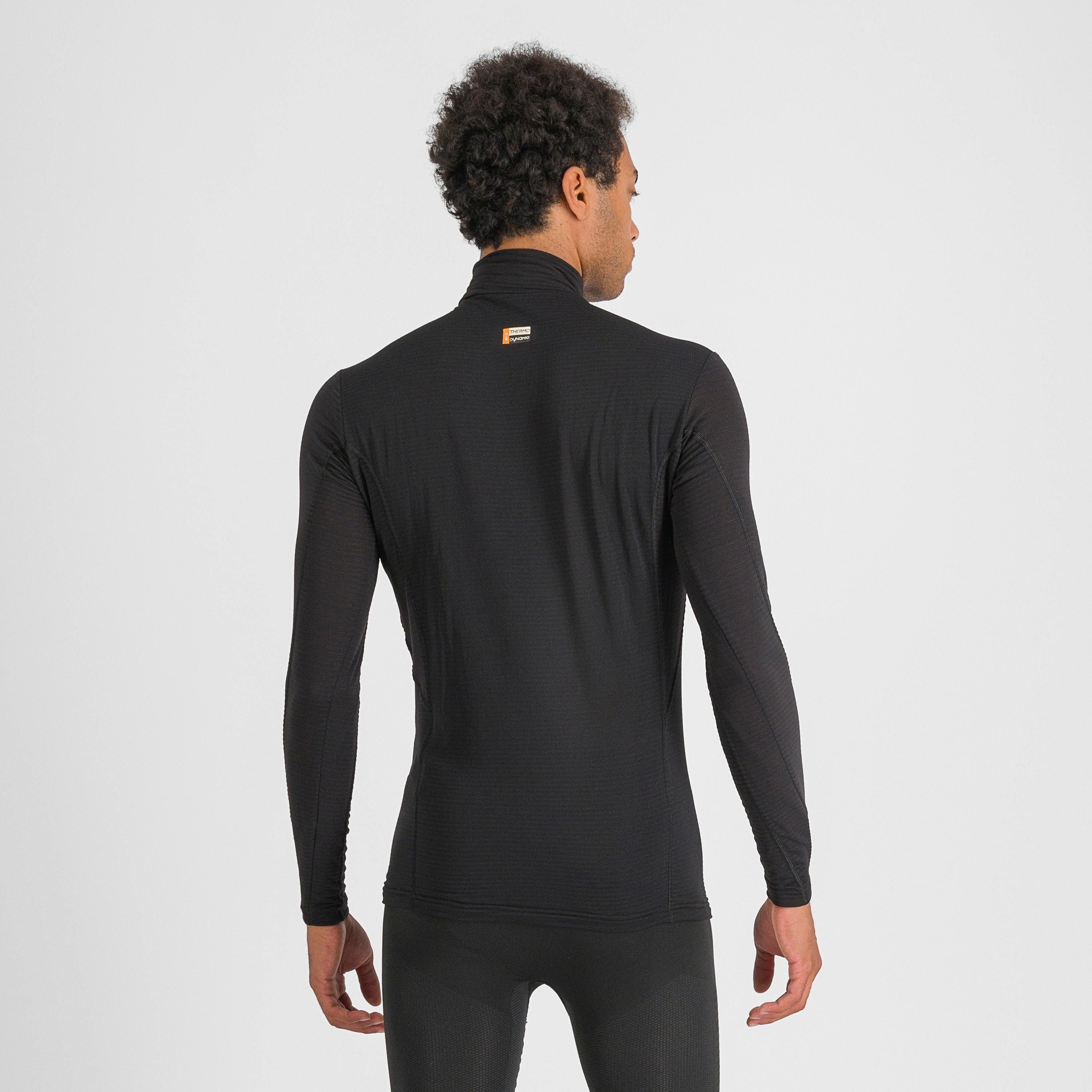 Thermodynamic mid zipped tee long sleeve - black - sportful