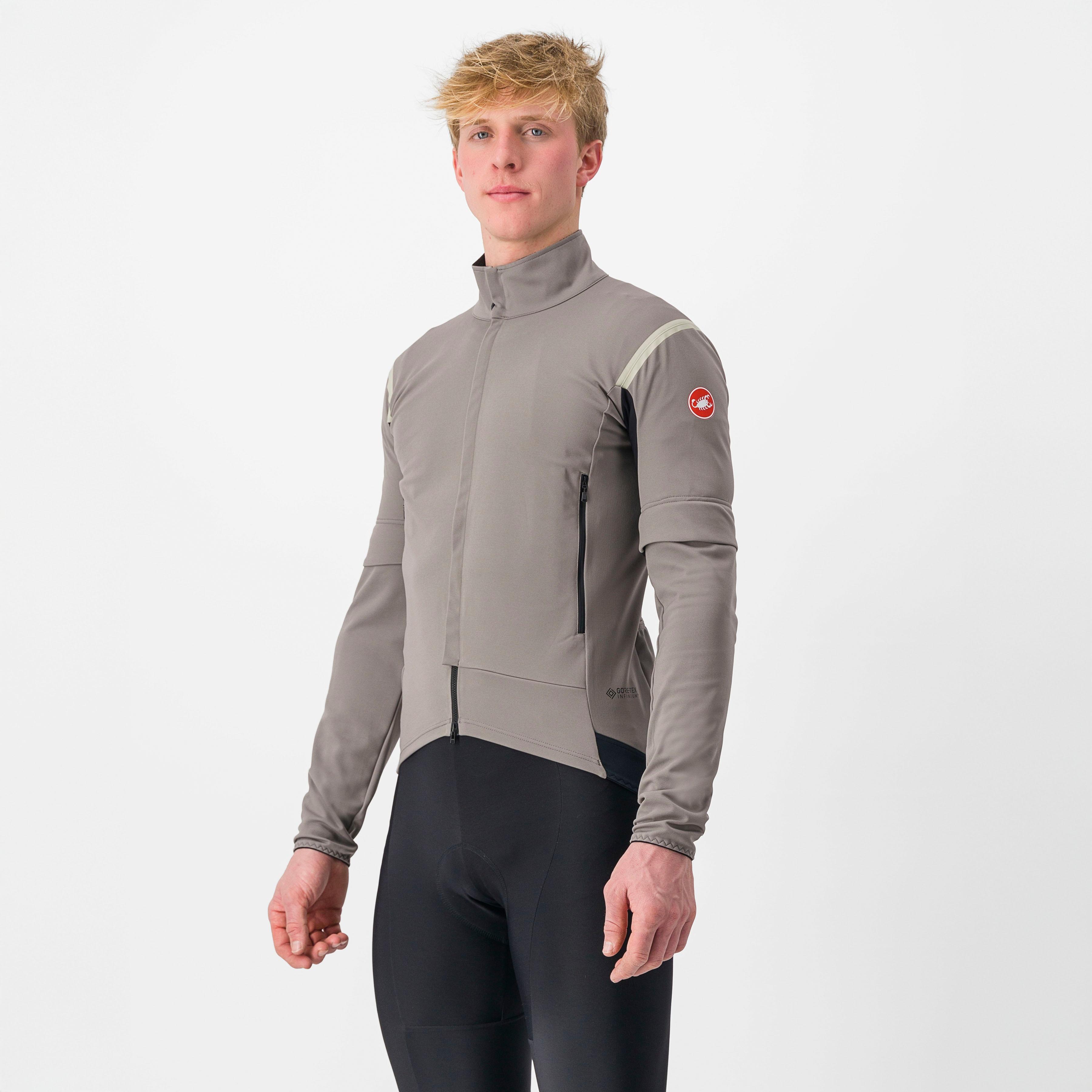 Perfetto ros 2 convertible jacket - nickel gray/travertine gray - castelli