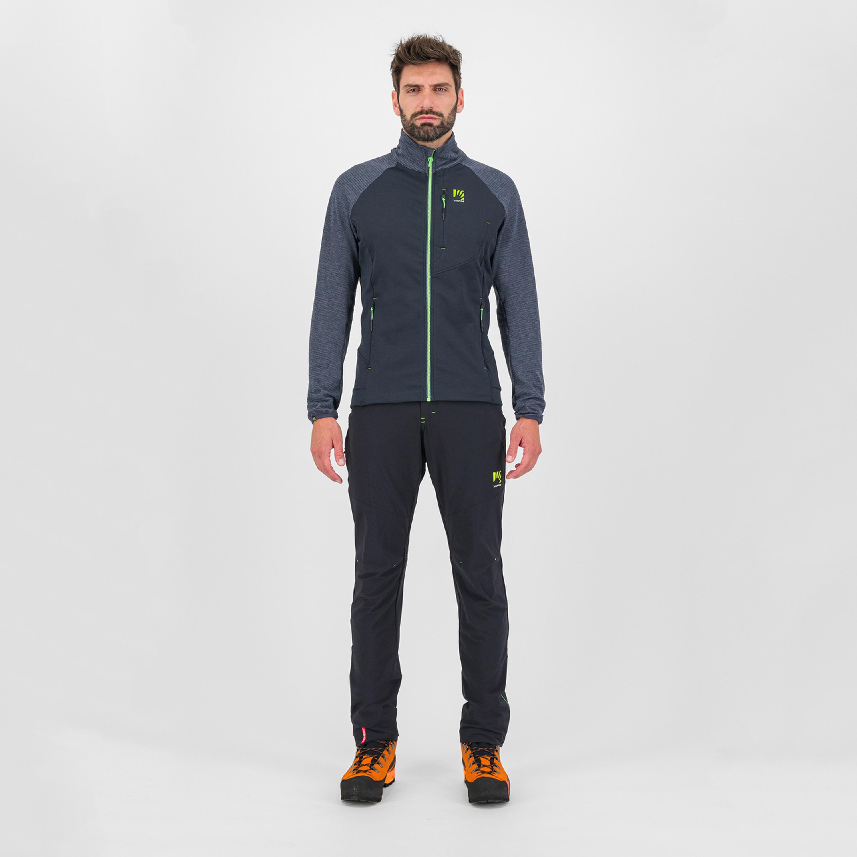 Pizzocco evo full-zip fleece - black/ombre blue/jasmine green - karpos