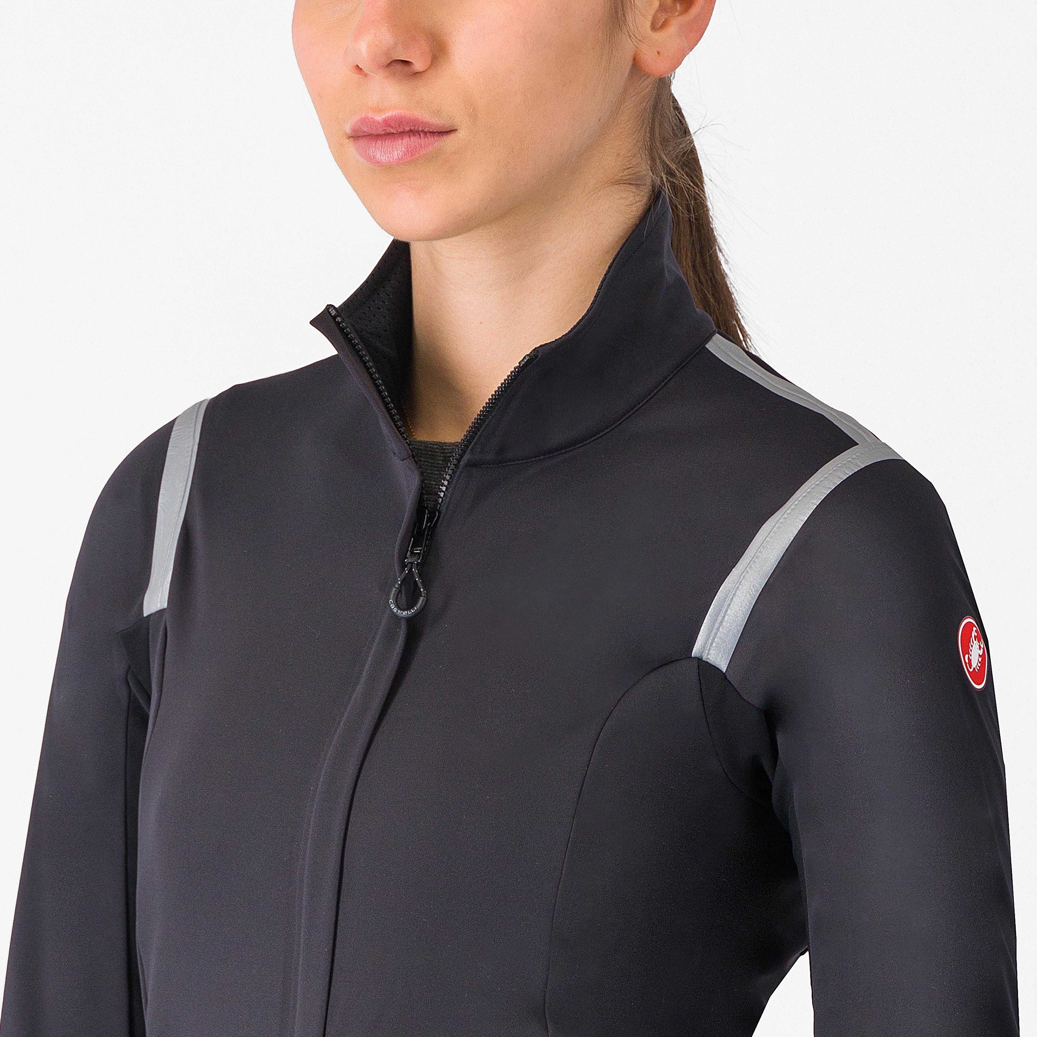 Perfetto ros 3 w jacket - light black/silver reflex - castelli