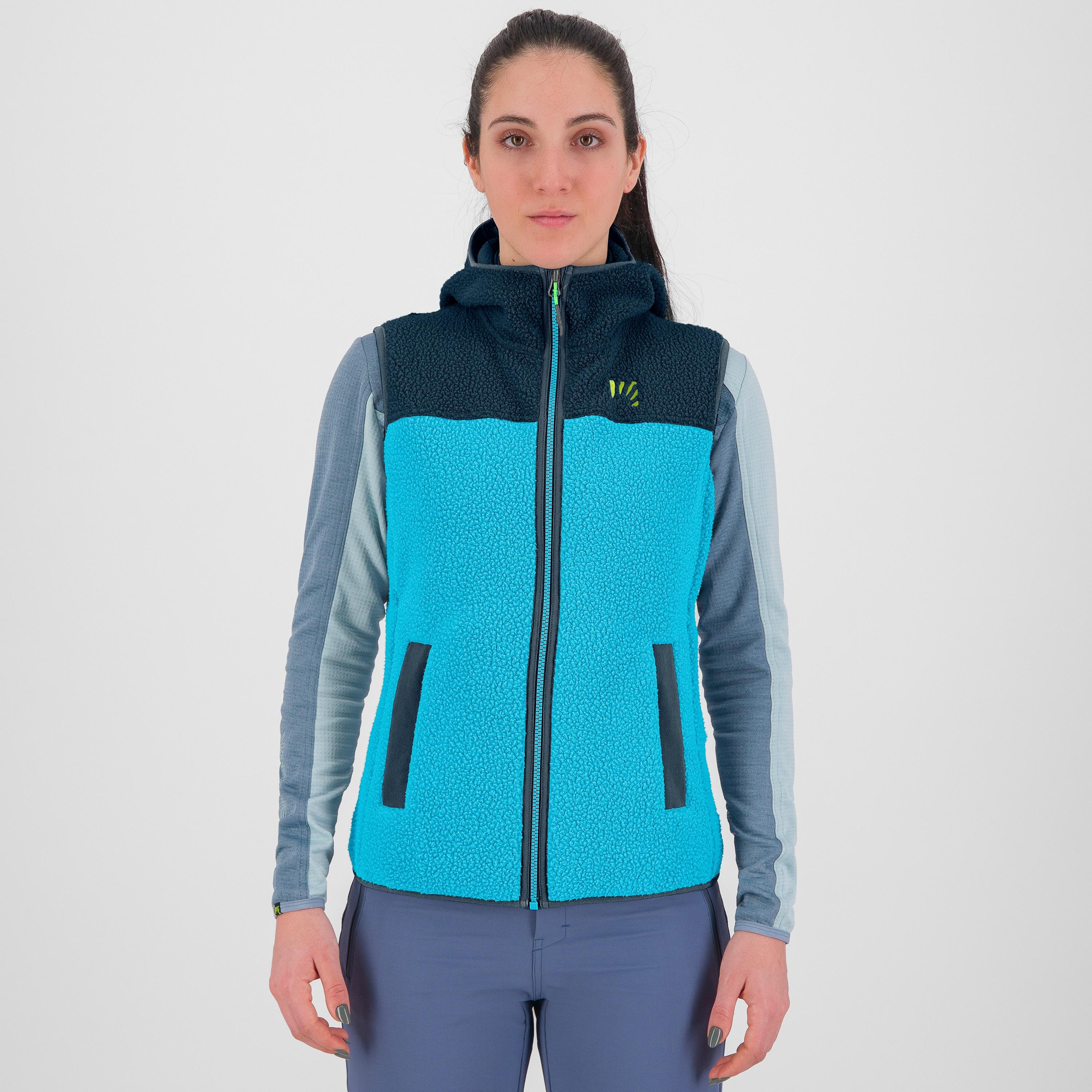 80's hoodie w vest - blue atoll/midnight - karpos