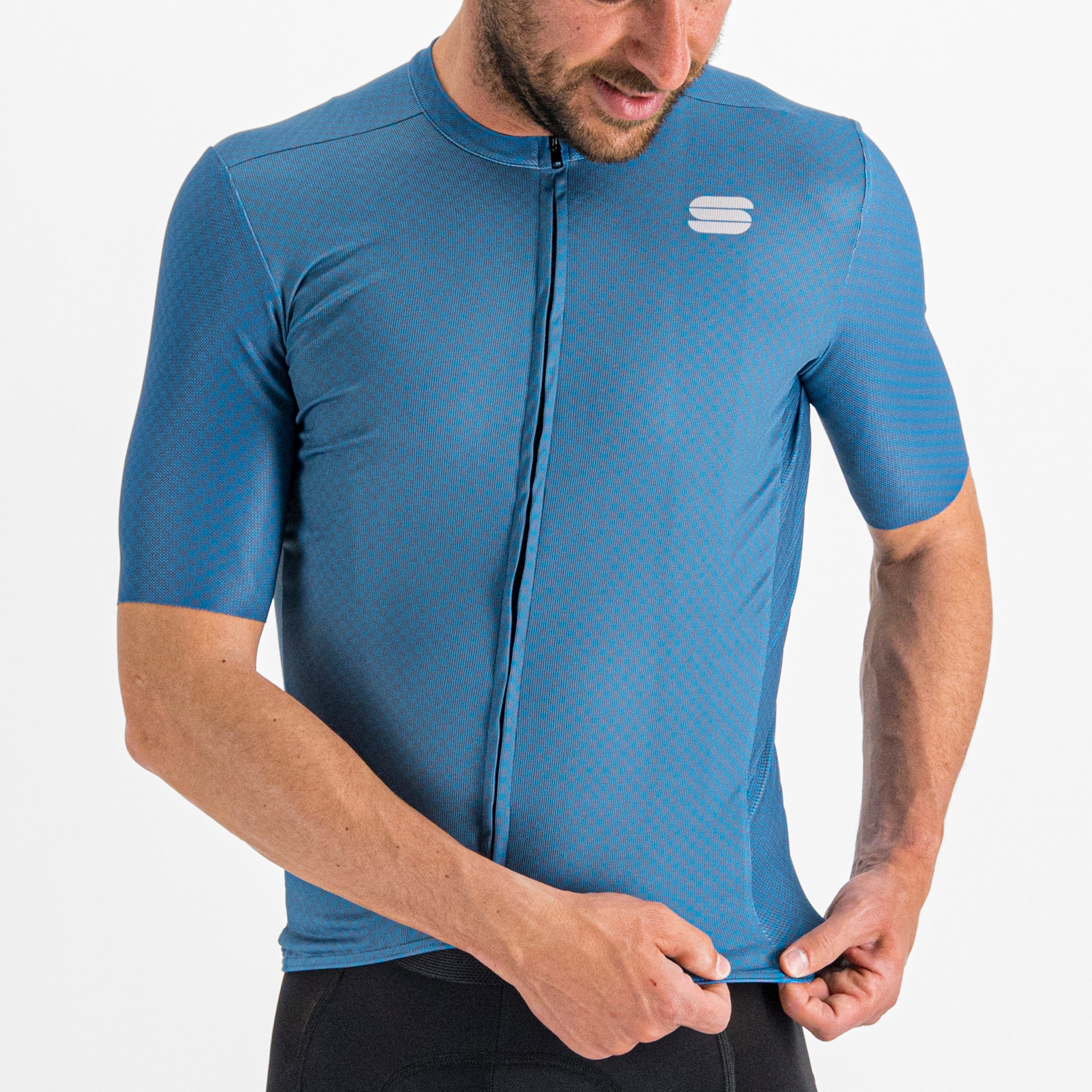 Checkmate jersey - blue sea berry blue - sportful