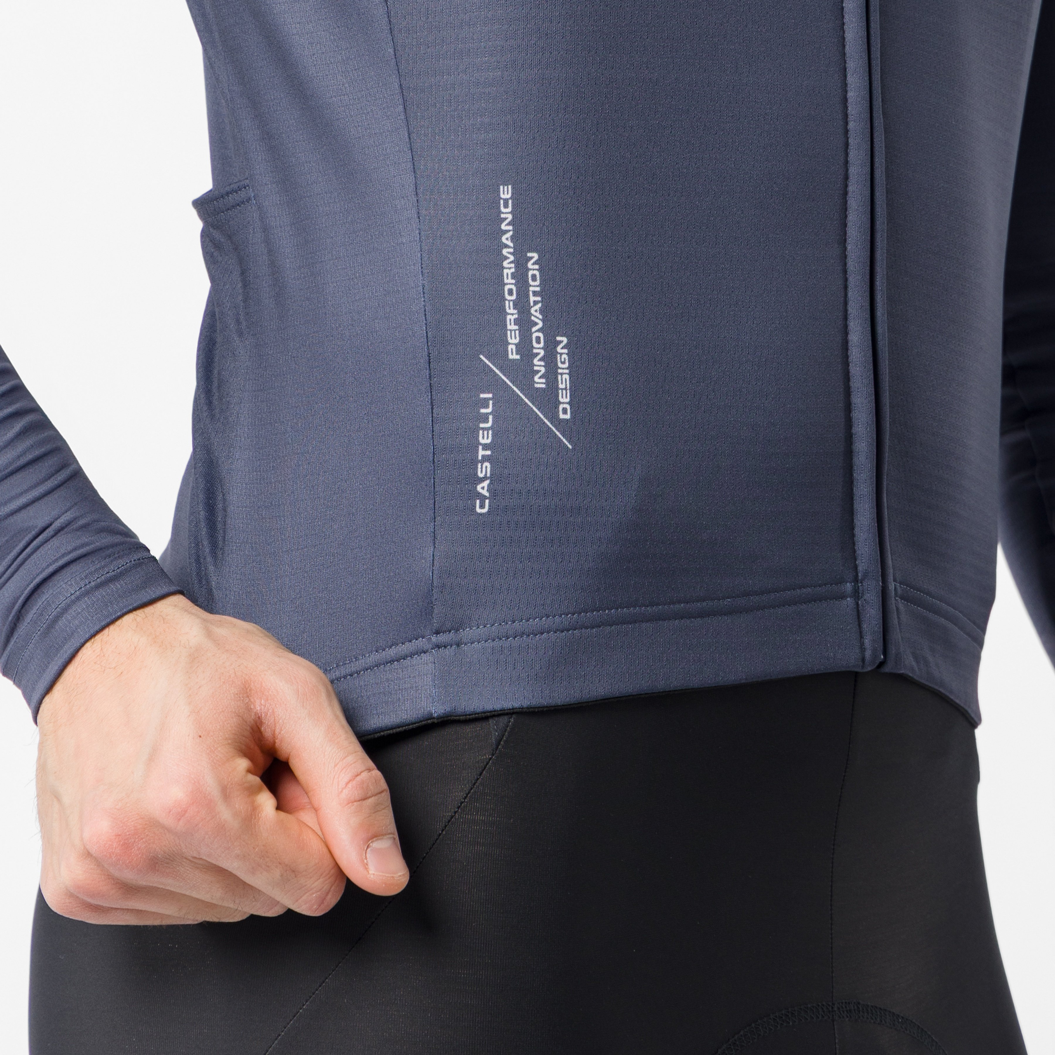 Quadro thermal jersey - twilight blue/silver moon - castelli