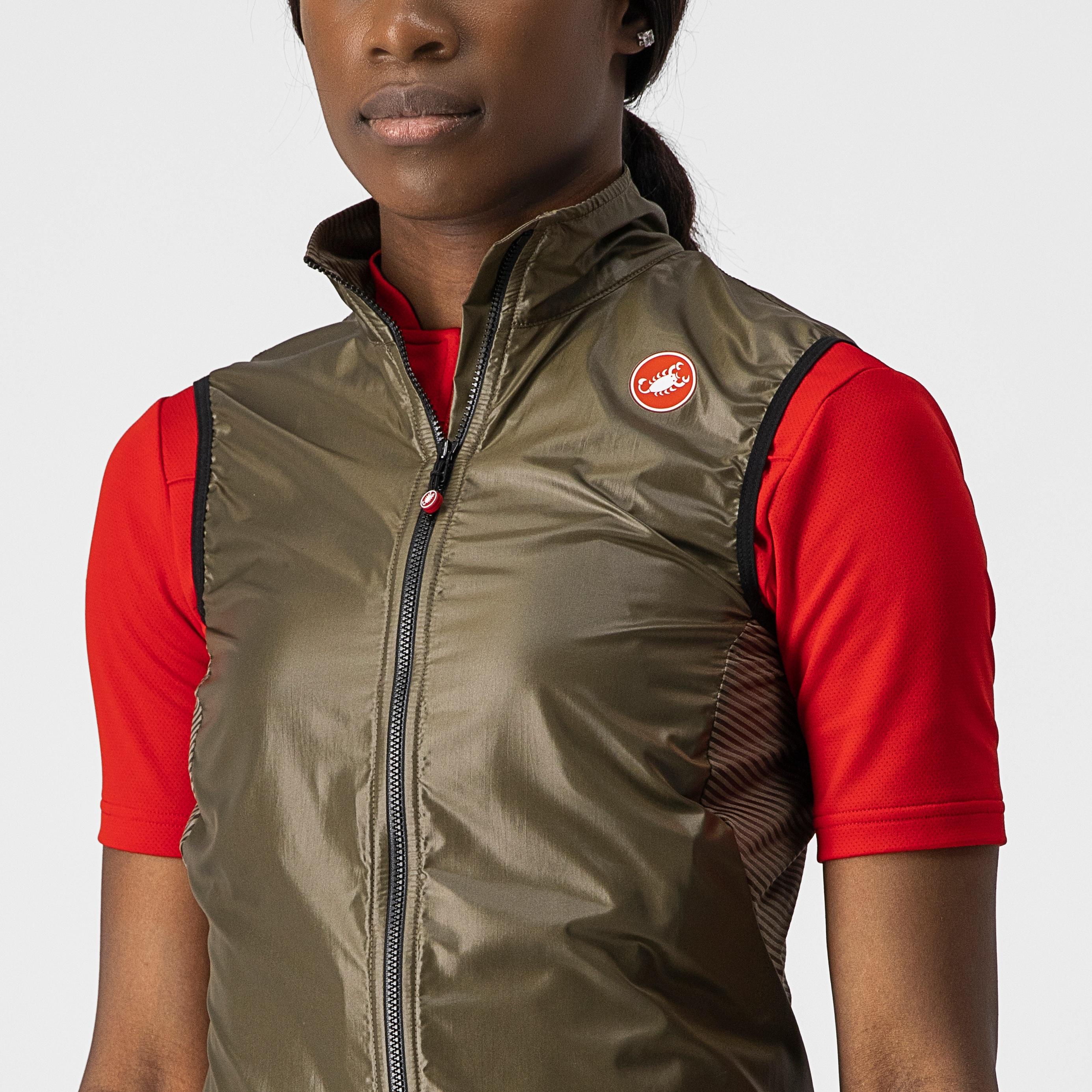 Aria w vest - moss brown - castelli