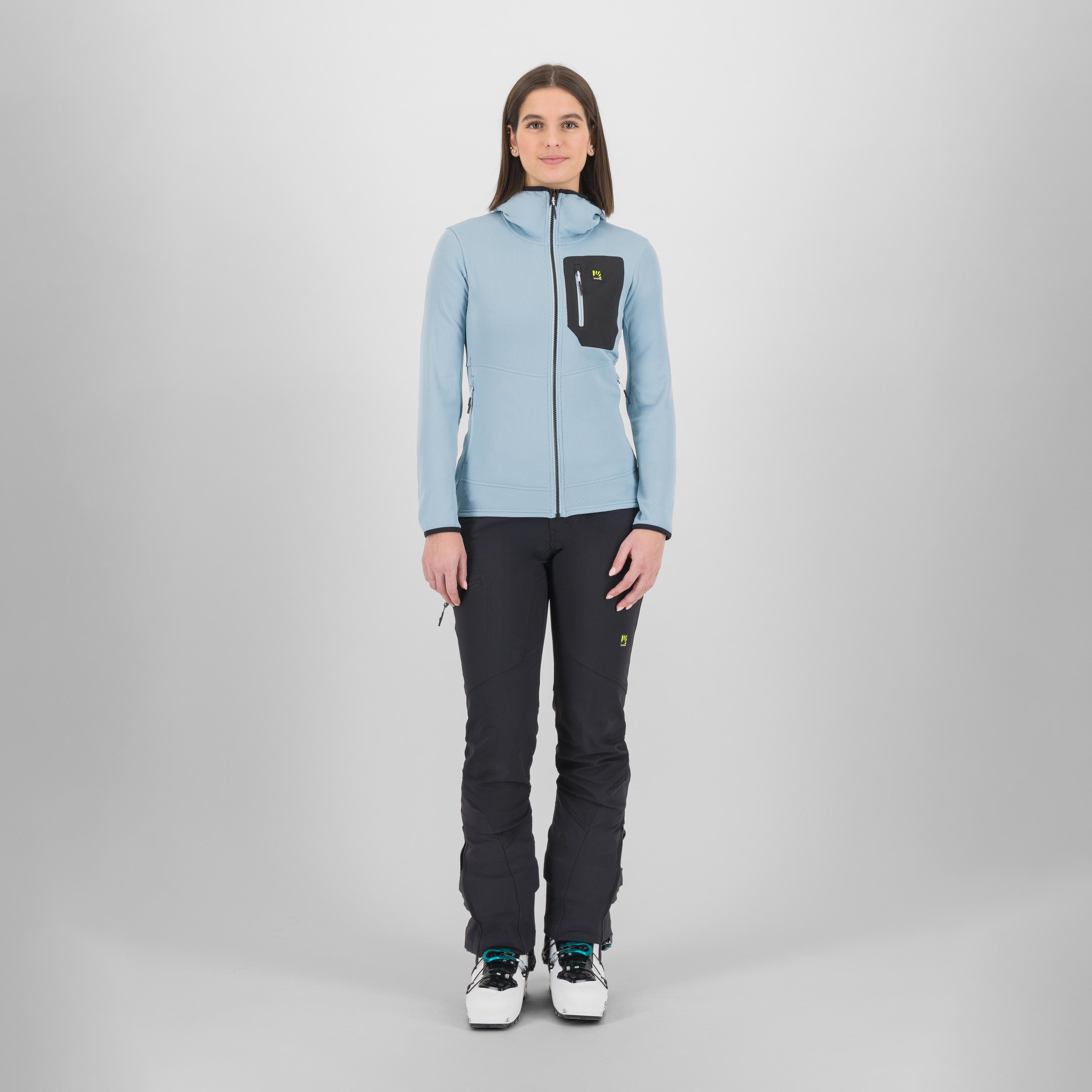 Antermoia hoodie w fleece - forget/black - karpos