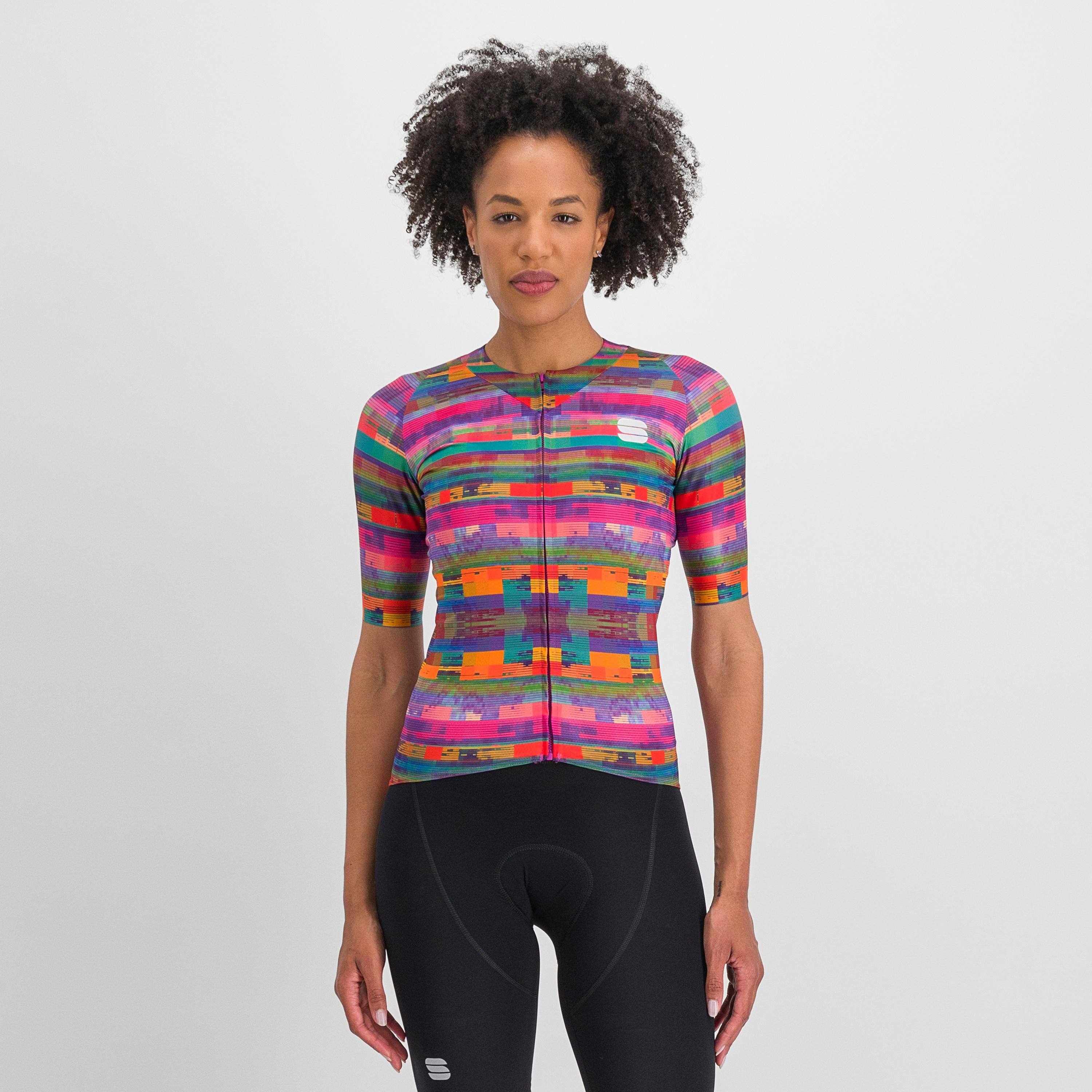 Glitch w bomber jersey - multicolor pink - sportful