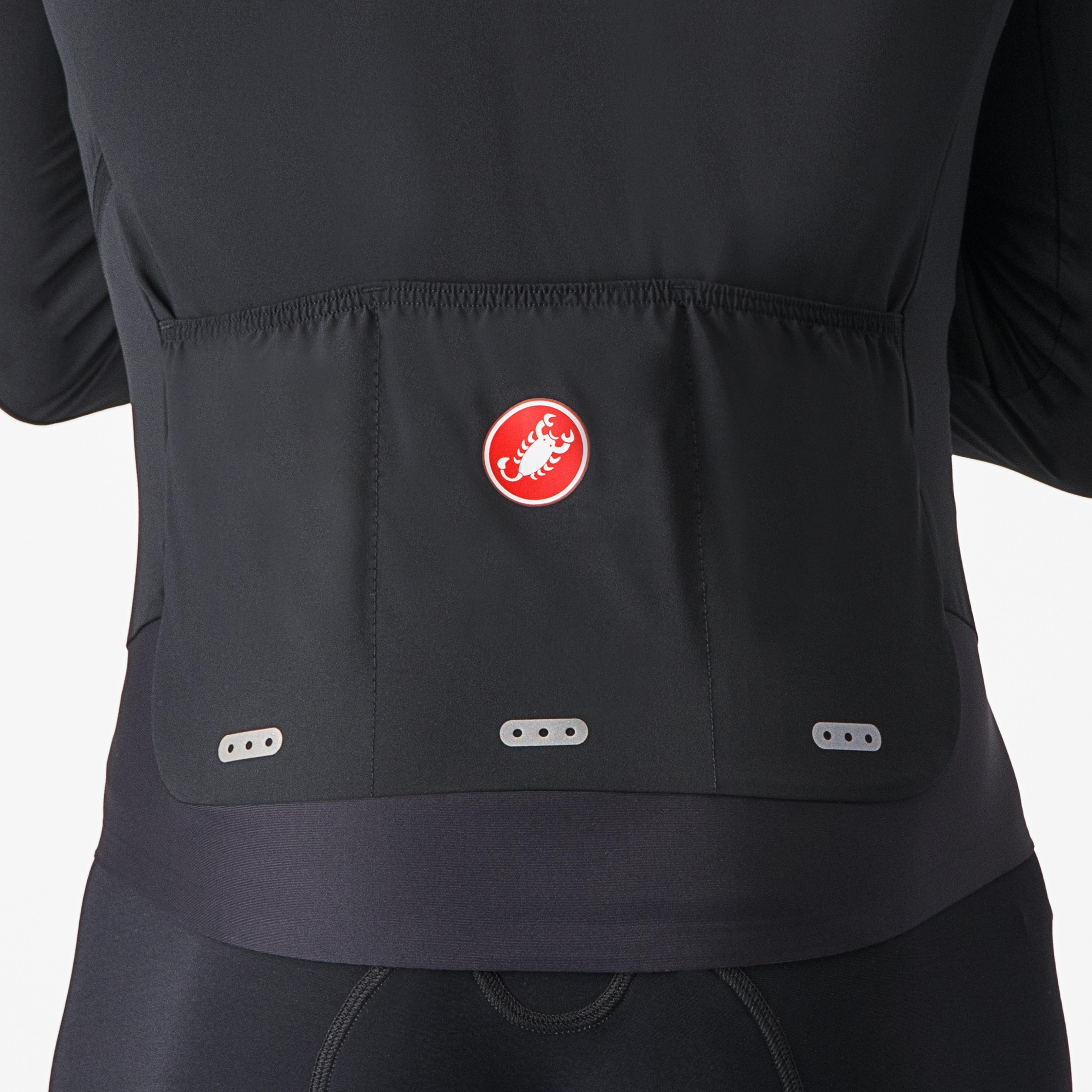 Alpha flight ros jacket - light black/silver reflex-dark - castelli
