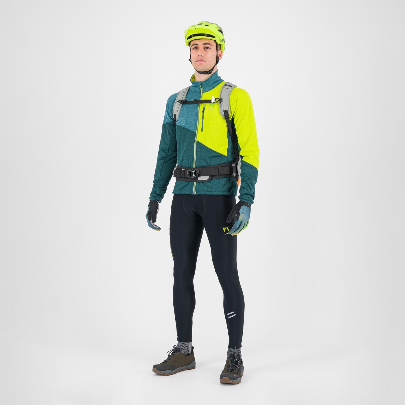 Val viola full-zip fleece - forest/balsam/kiwi colada - karpos